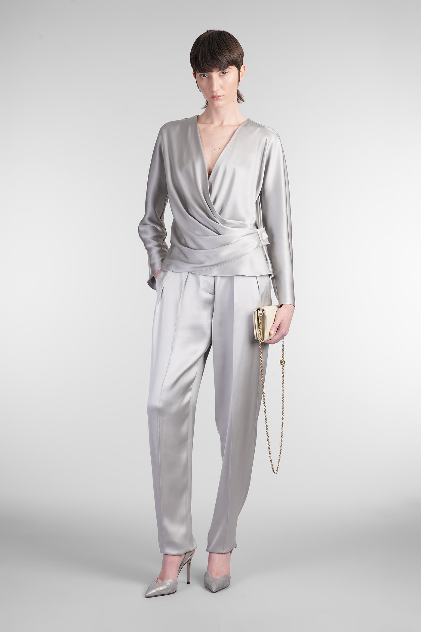 Giorgio Armani Trouser In Gray