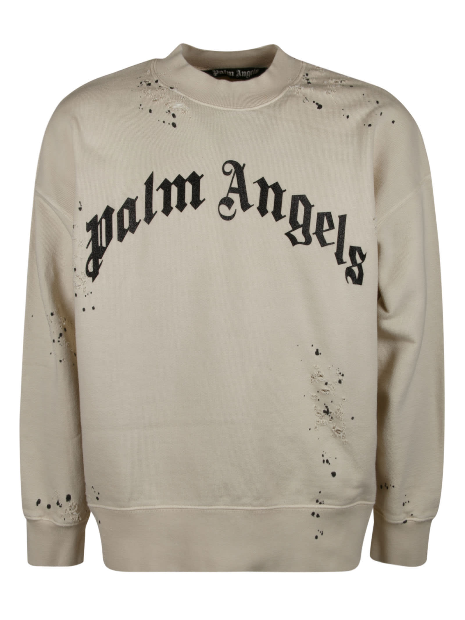 Palm Angels Go Glittered Logo Sweatshirt