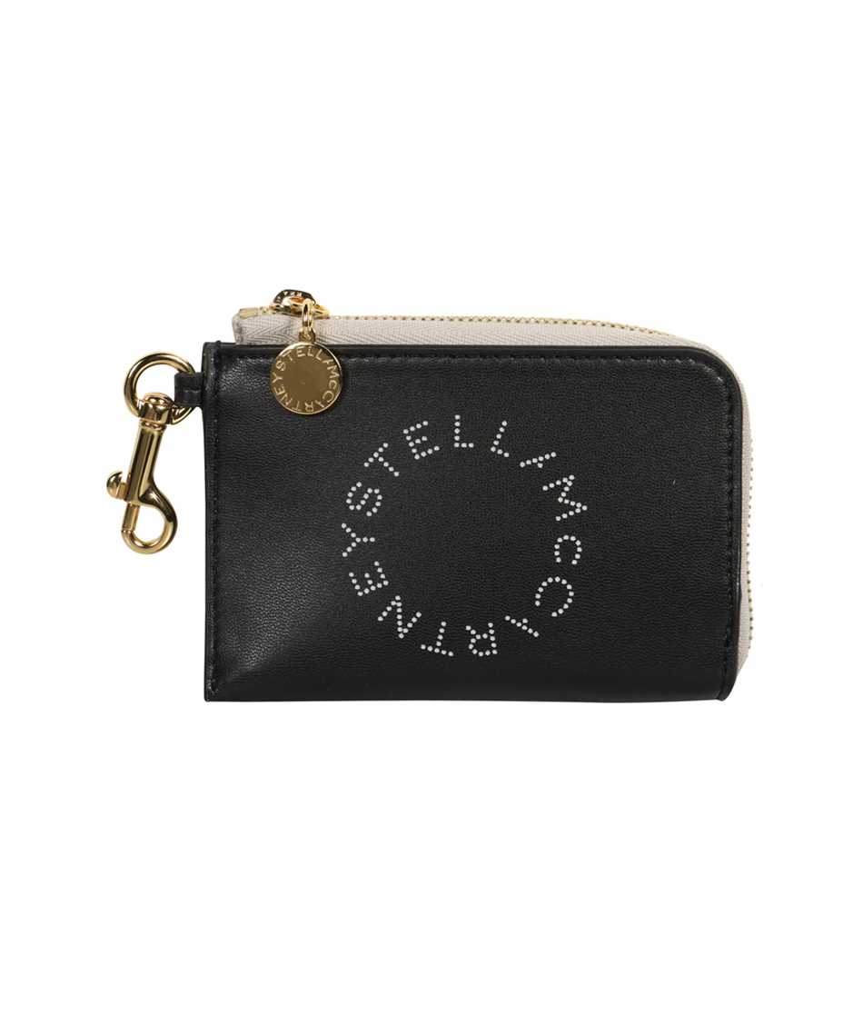 Stella Mccartney Stella Logo Alter-nappa Card Holder In Black