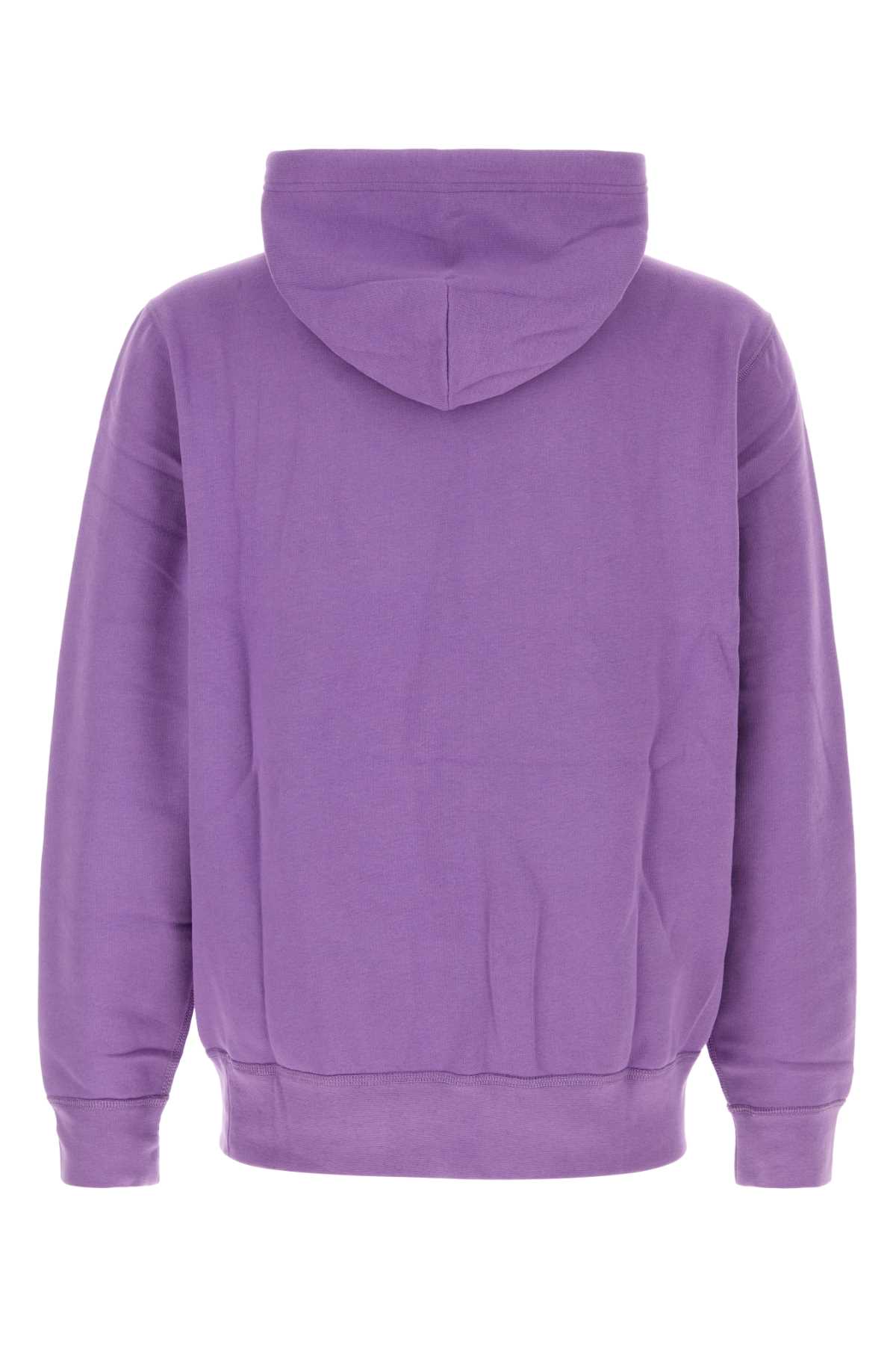 Polo Ralph Lauren Hooded Sweatshirt With Drawstring And Kangaroo Pocket In Purple