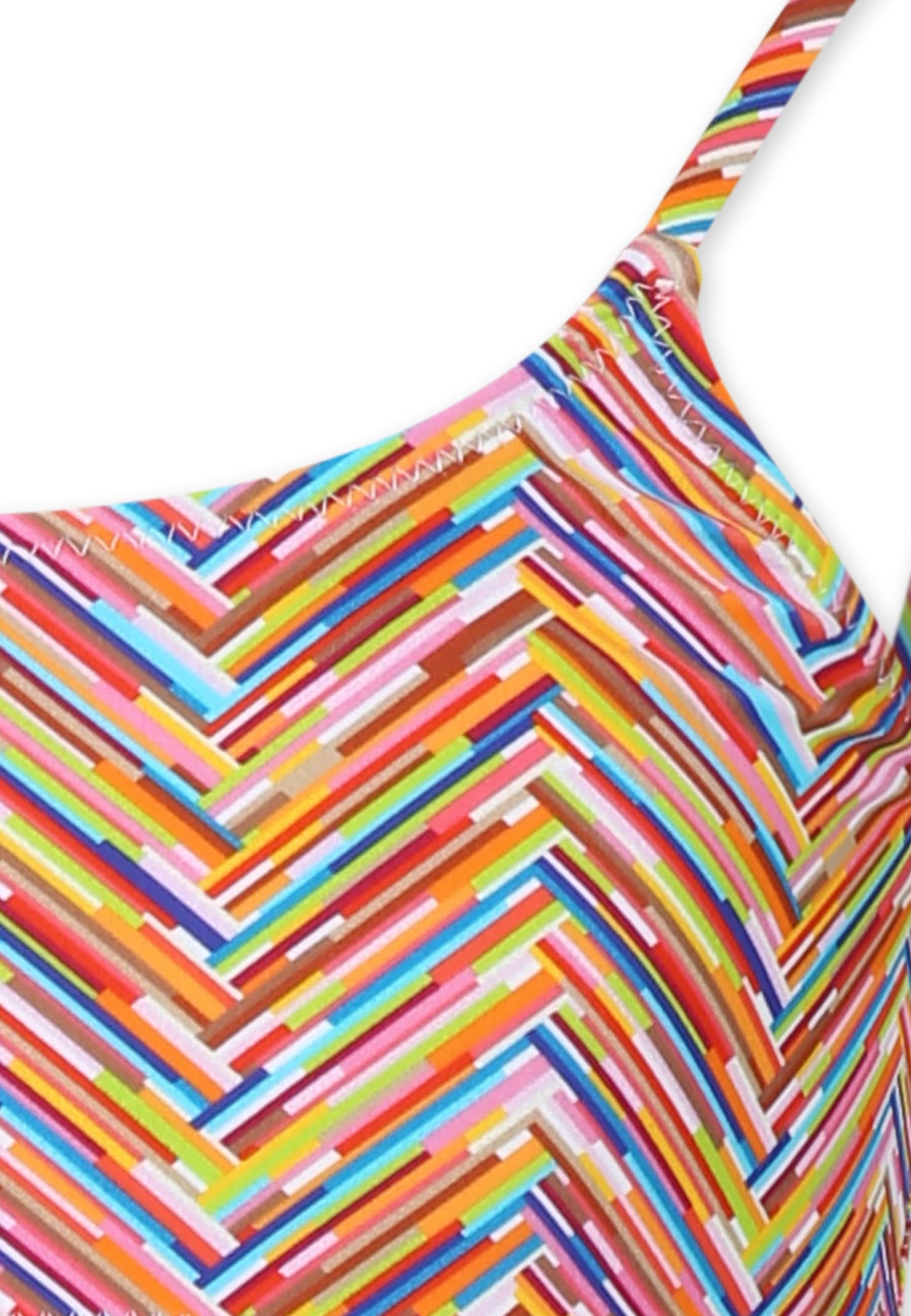 MISSONI MULTICOLOR BIKINI FOR GIRL WITH MOTIF CHEVRON