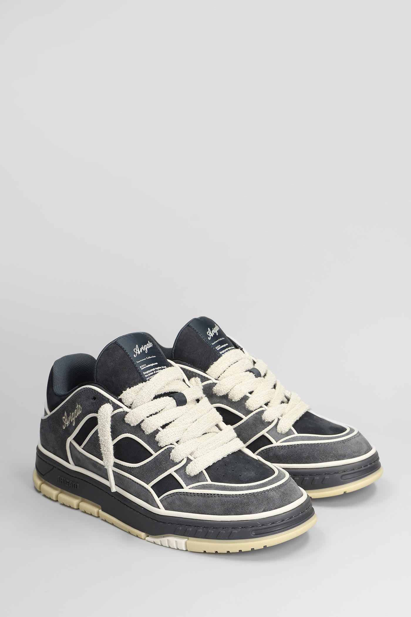 Axel Arigato Area Lo Sneaker Sneakers In Black Suede In Multi