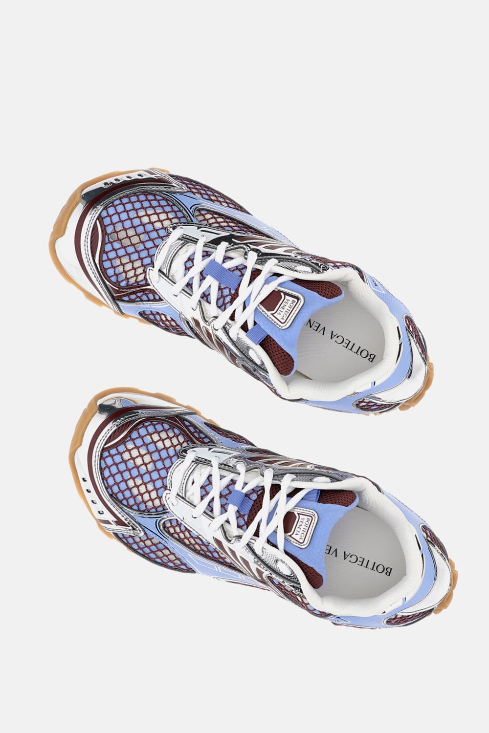 Bottega Veneta Technical Fabric And Mesh Orbit Sneakers In Multi