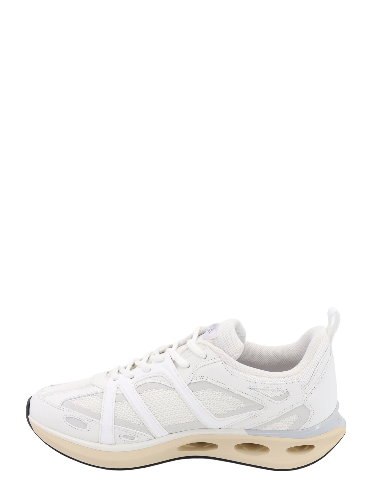 Shop Valentino Vlogo Easyjog Sneakers In Bianco/bian/ivory-p.grey/iv-bi