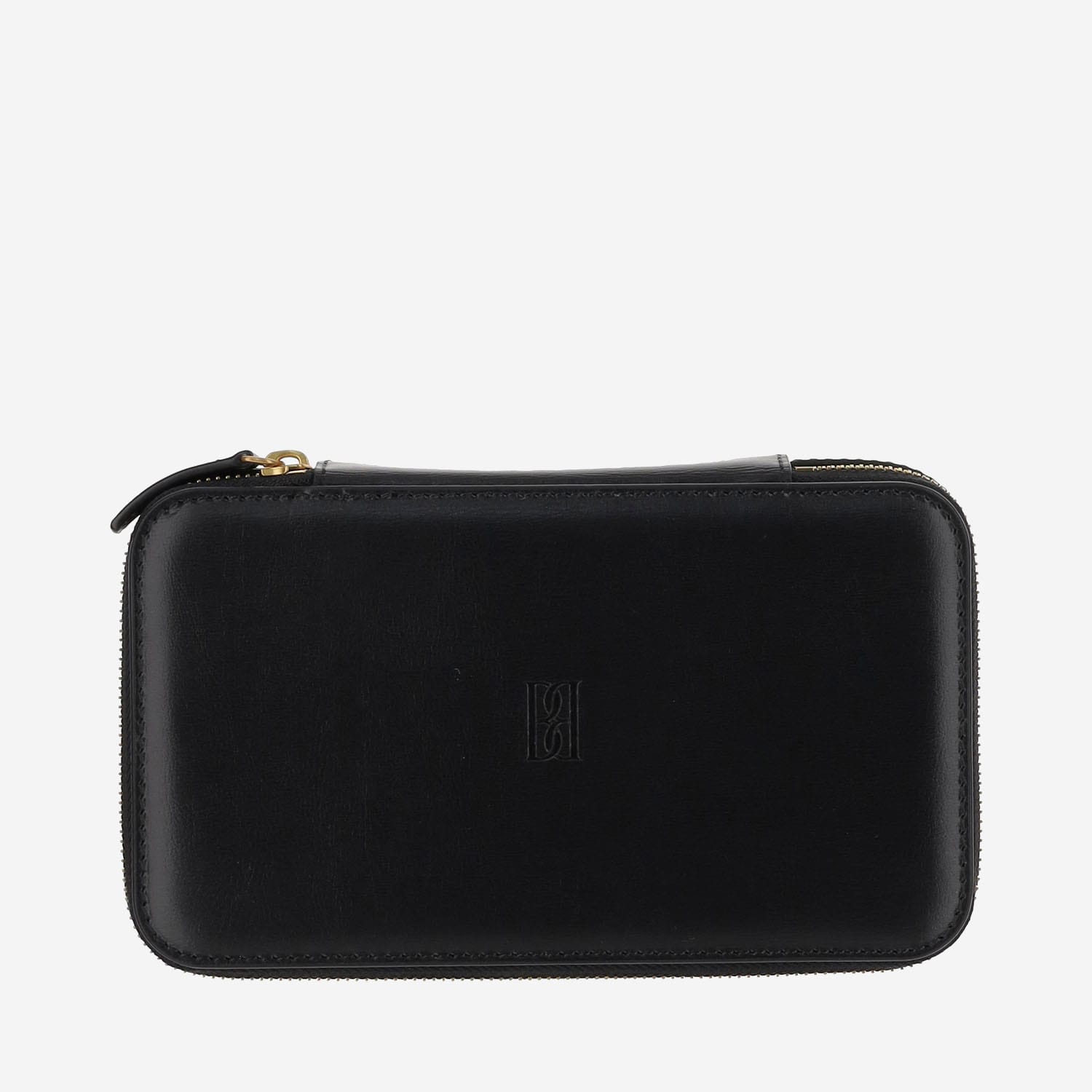 Leather Blend Beauty Case Bag With Logo