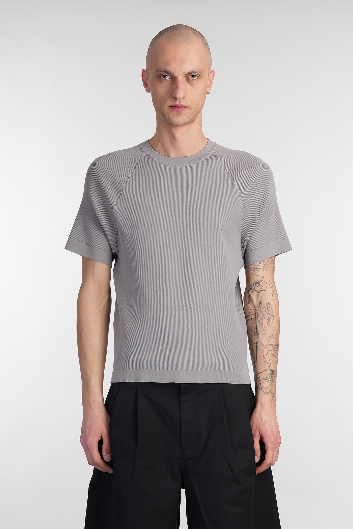J.L-A.L J. L-A. L Aquifer Shortsleeve T-shirt In Grey Polyester