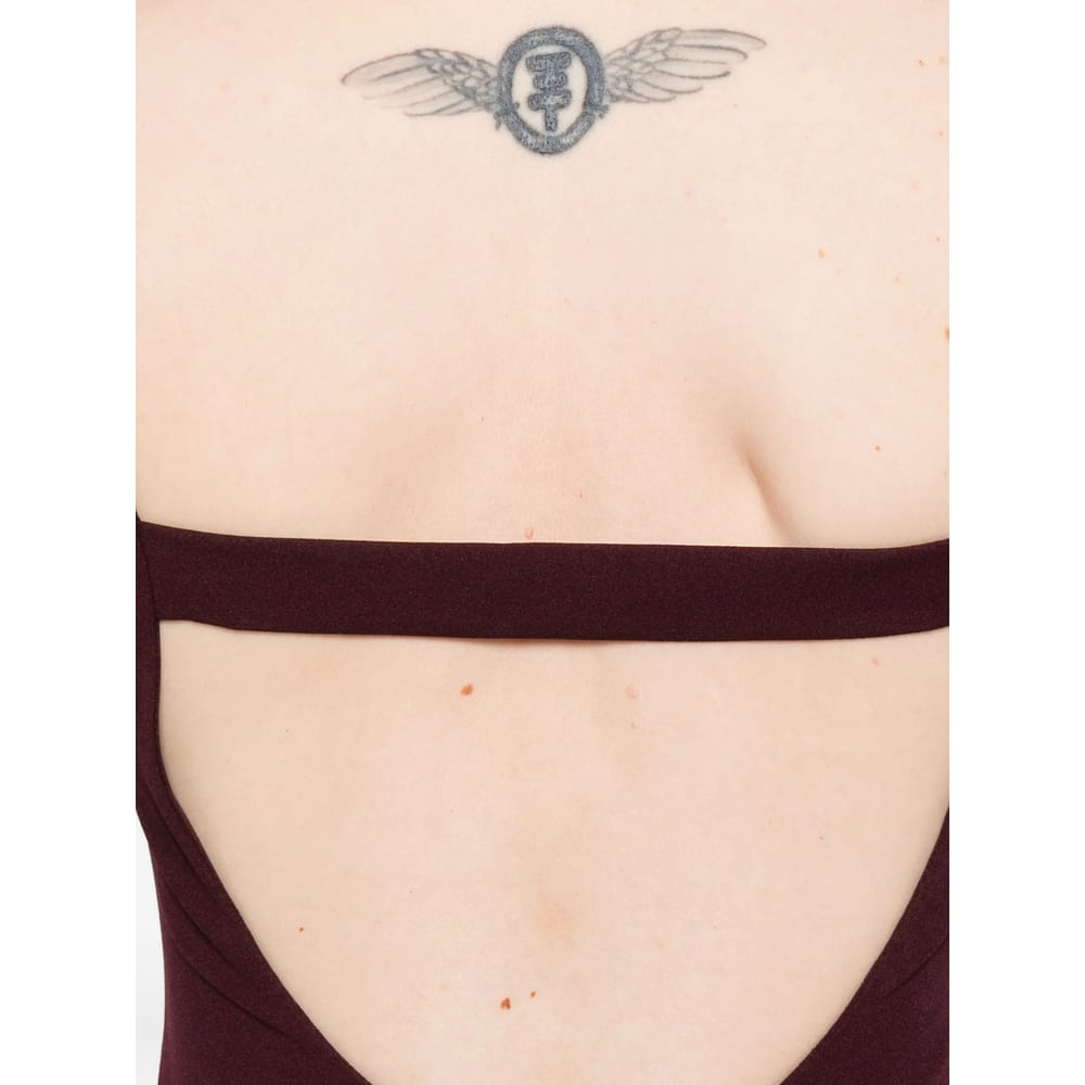 Solace London Dresses Red In Brown