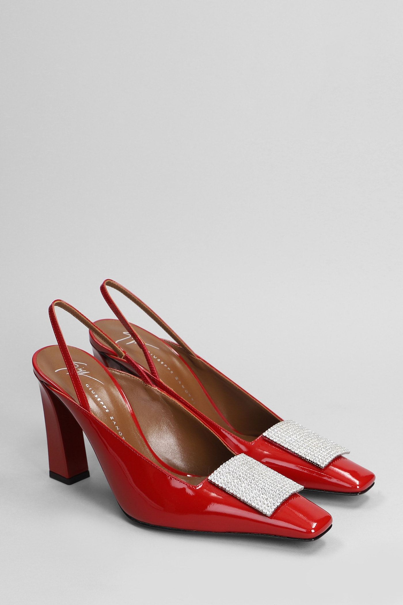 Shop Giuseppe Zanotti Pumps In Red Patent Leather