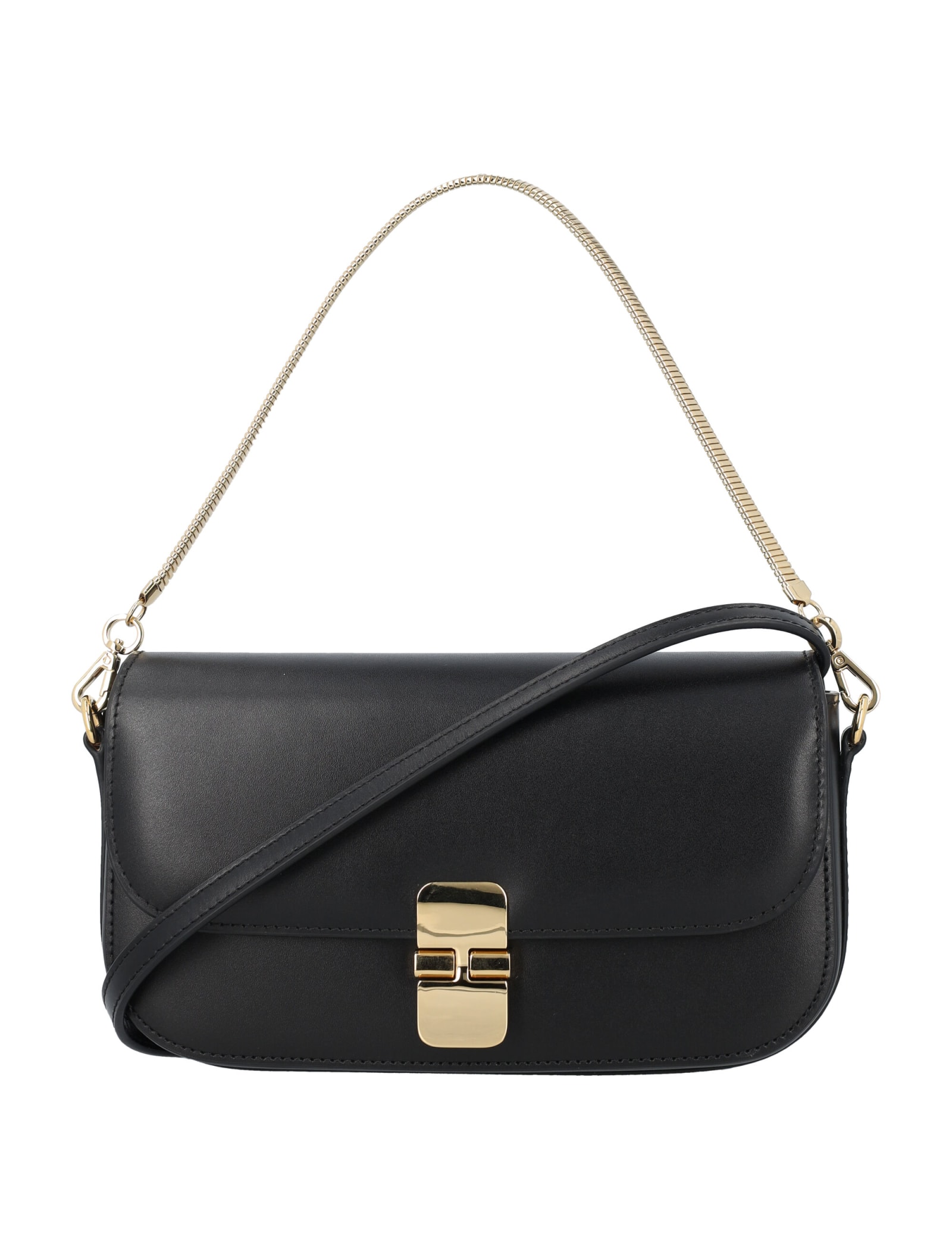 Shop Apc Clutch Grace With Chain In Black