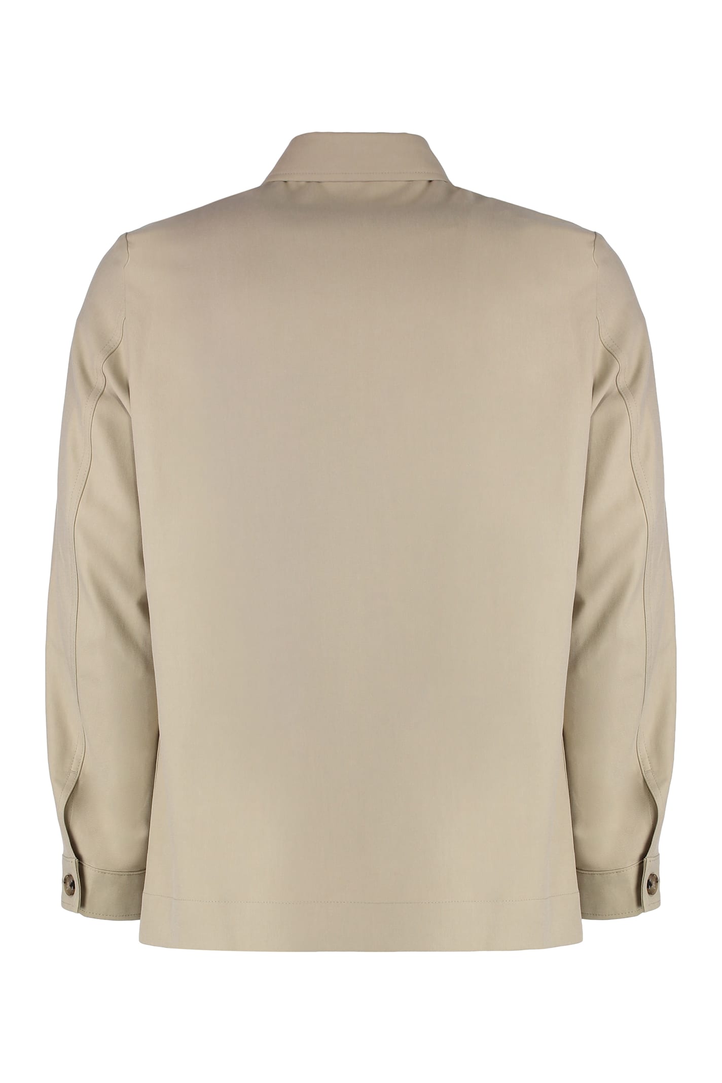 Hugo Boss Boss Overshirt With Buttons In Beige