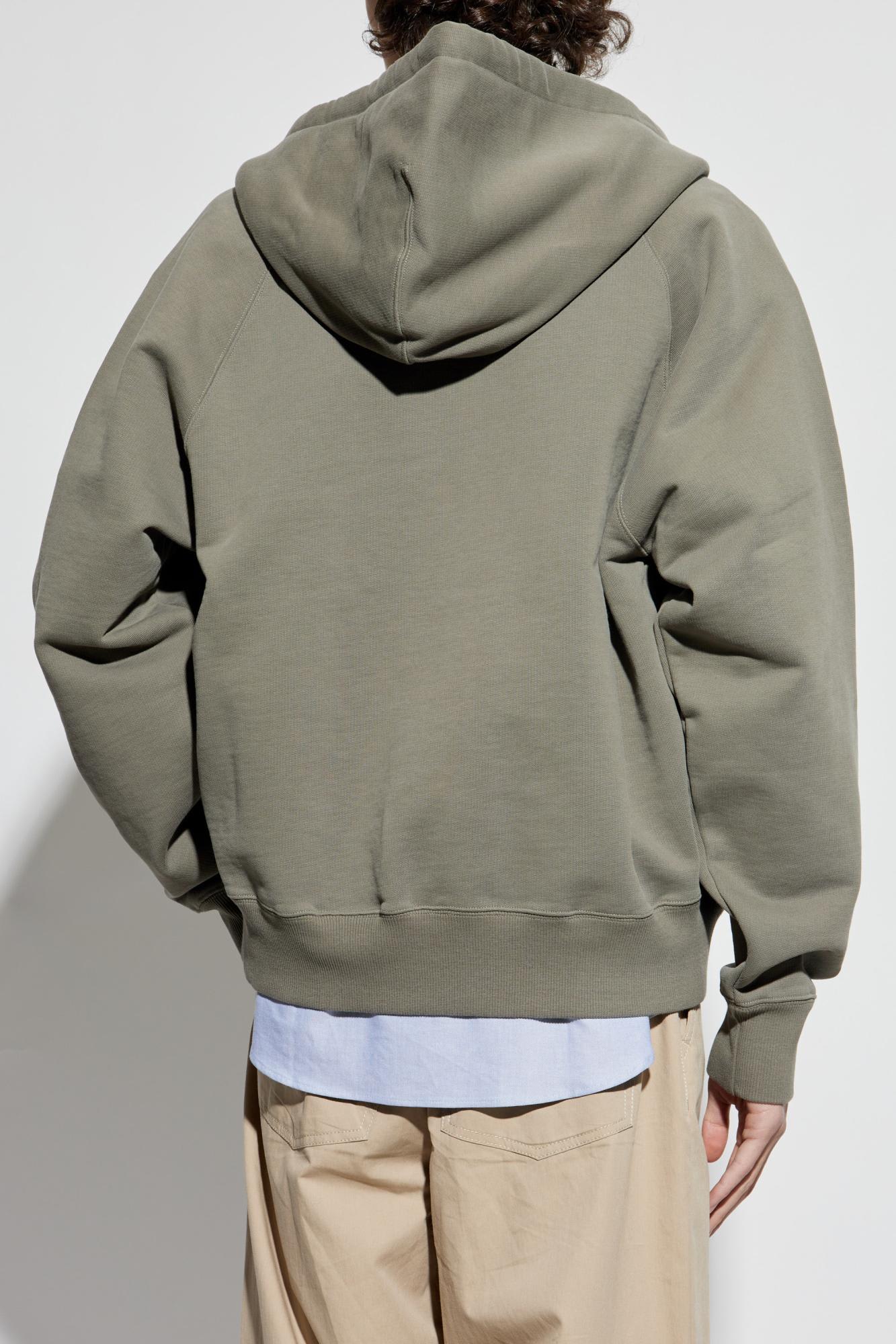 Shop Ami Alexandre Mattiussi Sweatshirt With Logo In Green