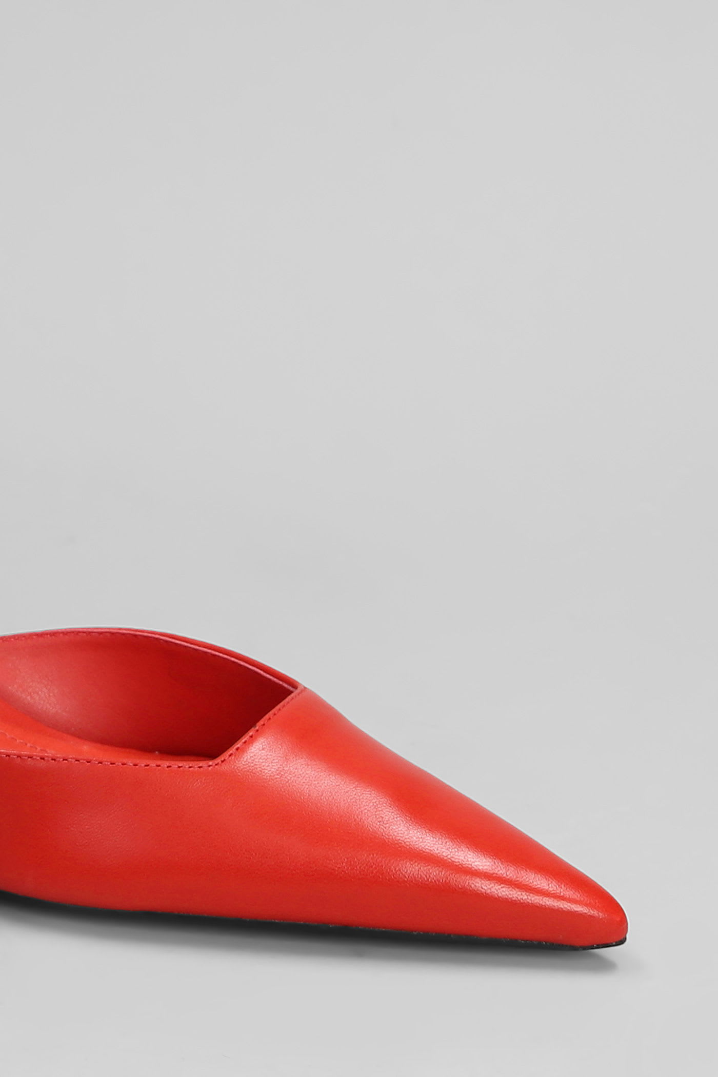 Shop Schutz Paola Mid Pumps In Red Leather