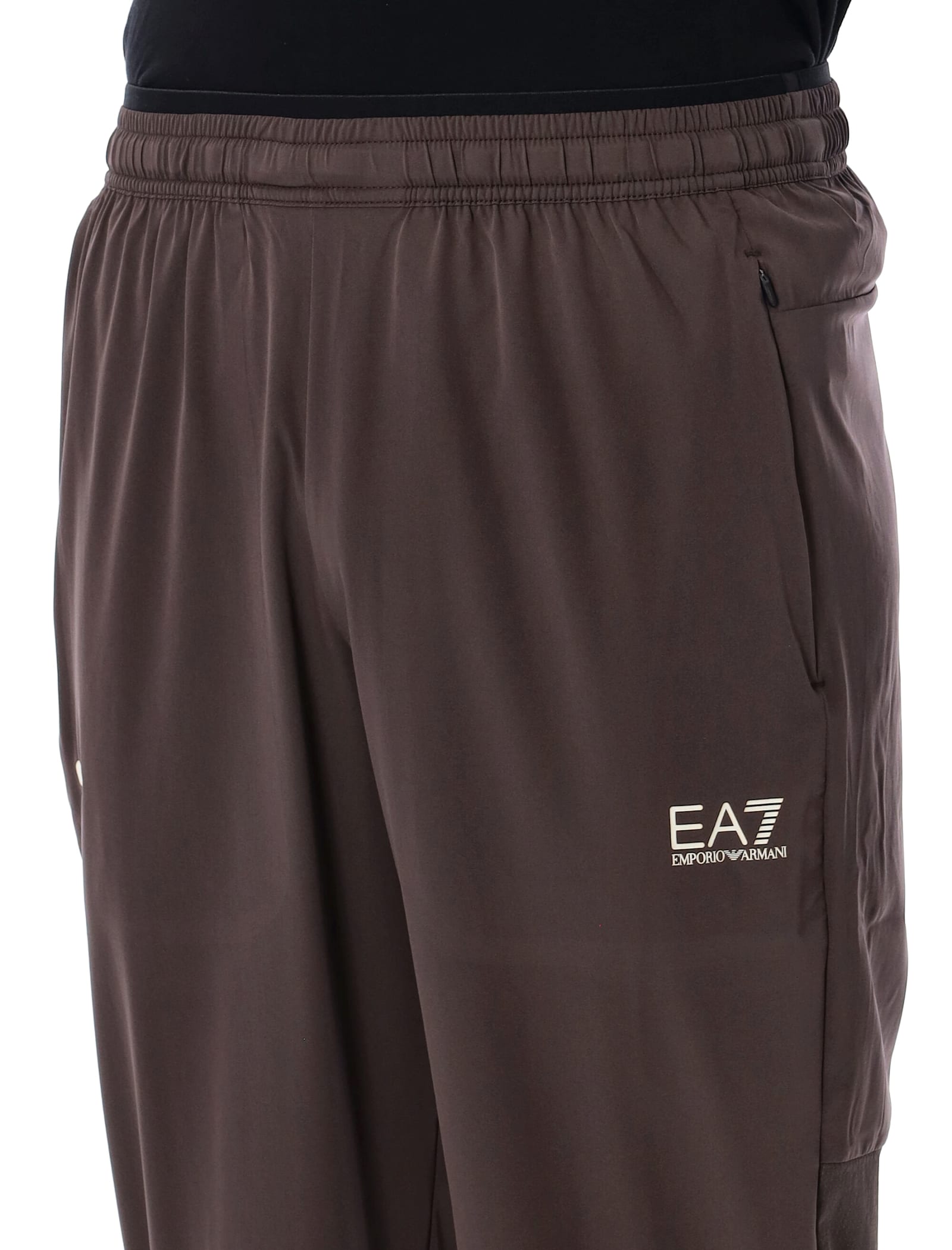 Ea7 Dynamic Athlete Trousers In Brown