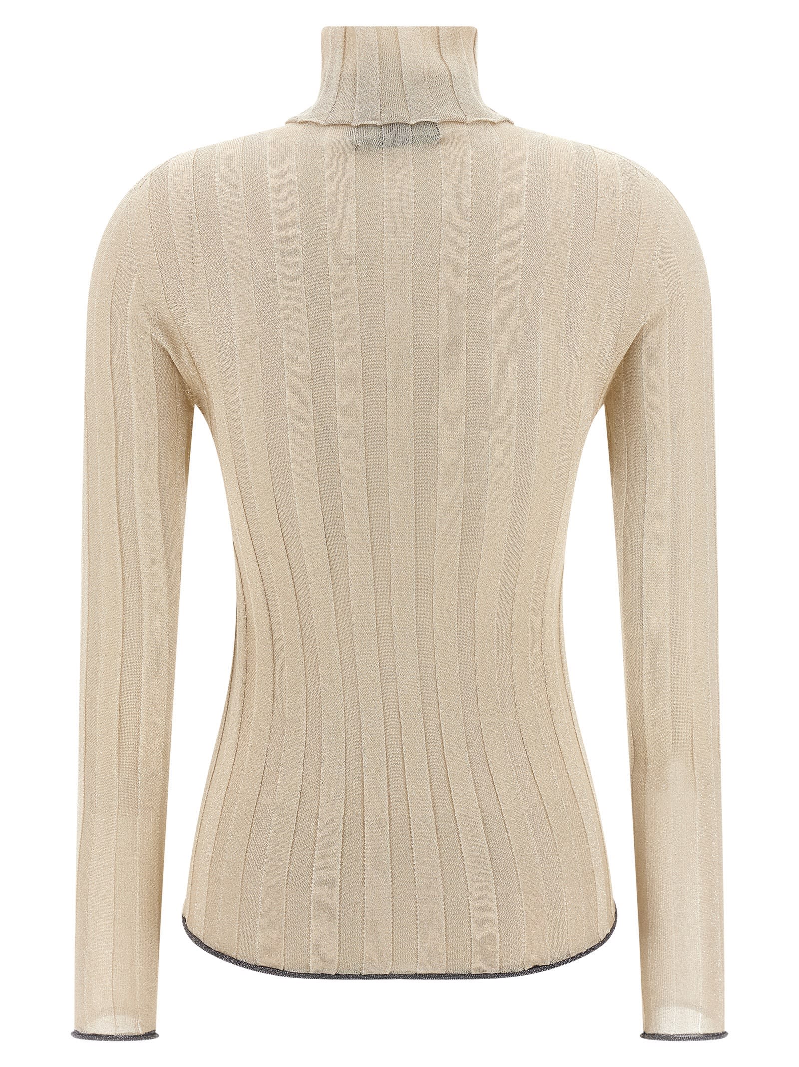 Fabiana Filippi Lurex Sweater Sweaters And Cardigans Gold In Multi