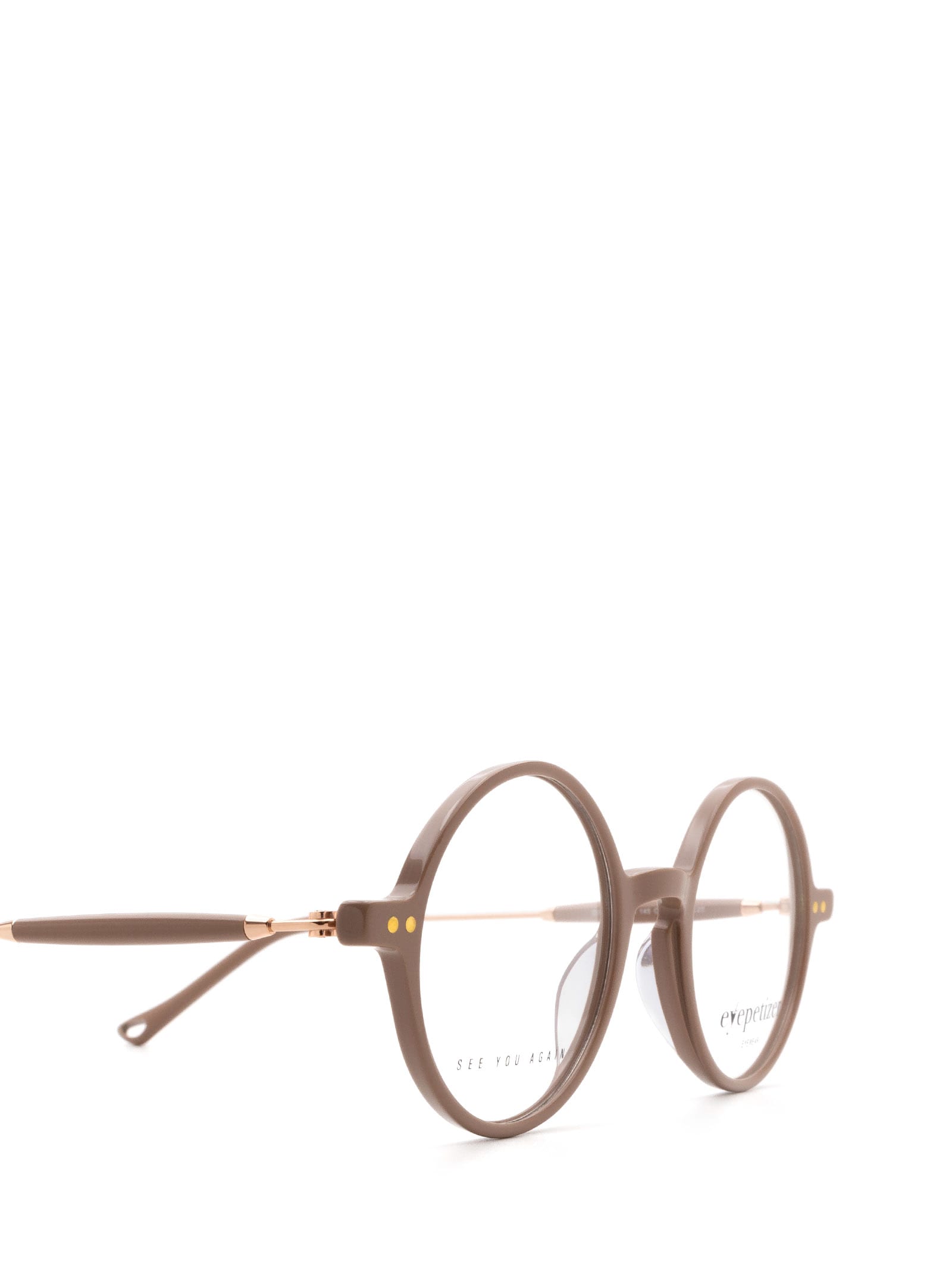 Shop Eyepetizer Dix Beige Glasses