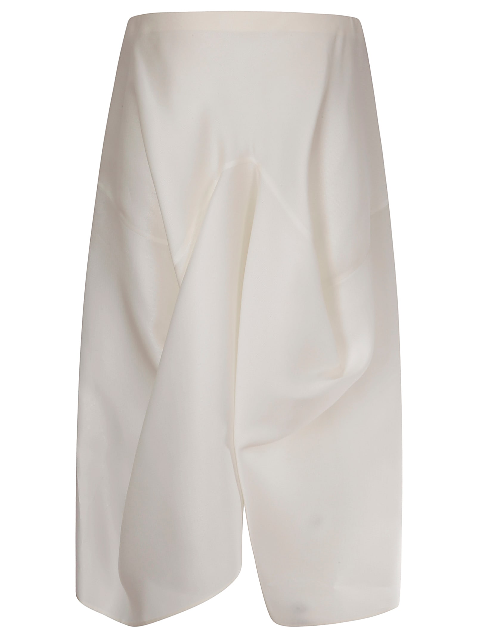 Shop Khaite Sawyer Skirt In Chalk