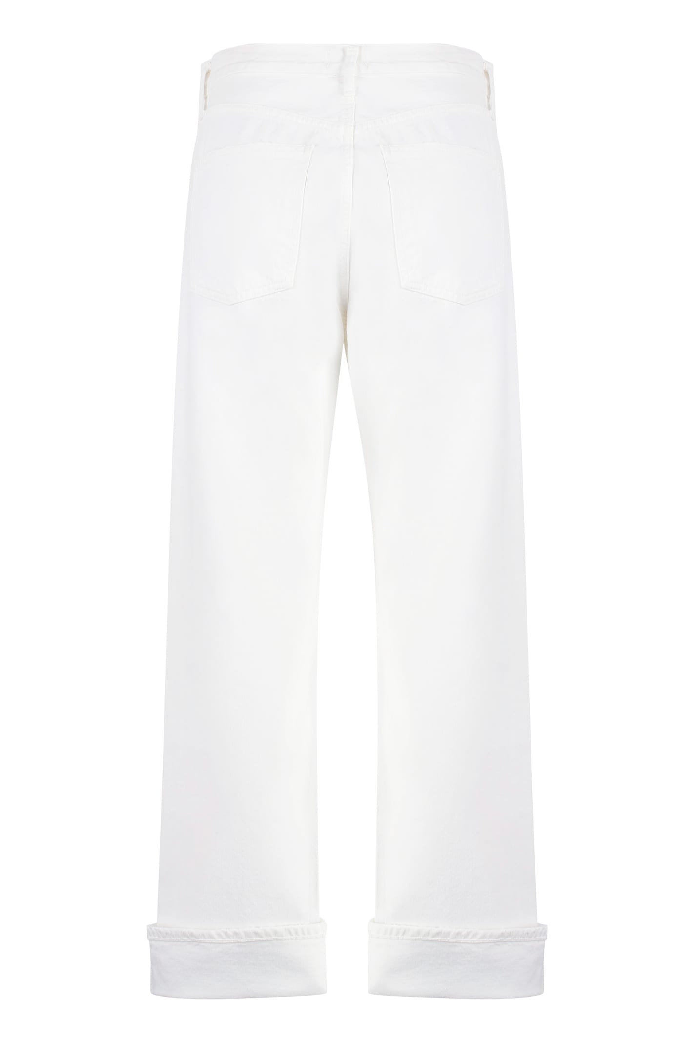 Shop Agolde Fran Straight Leg Jeans In White