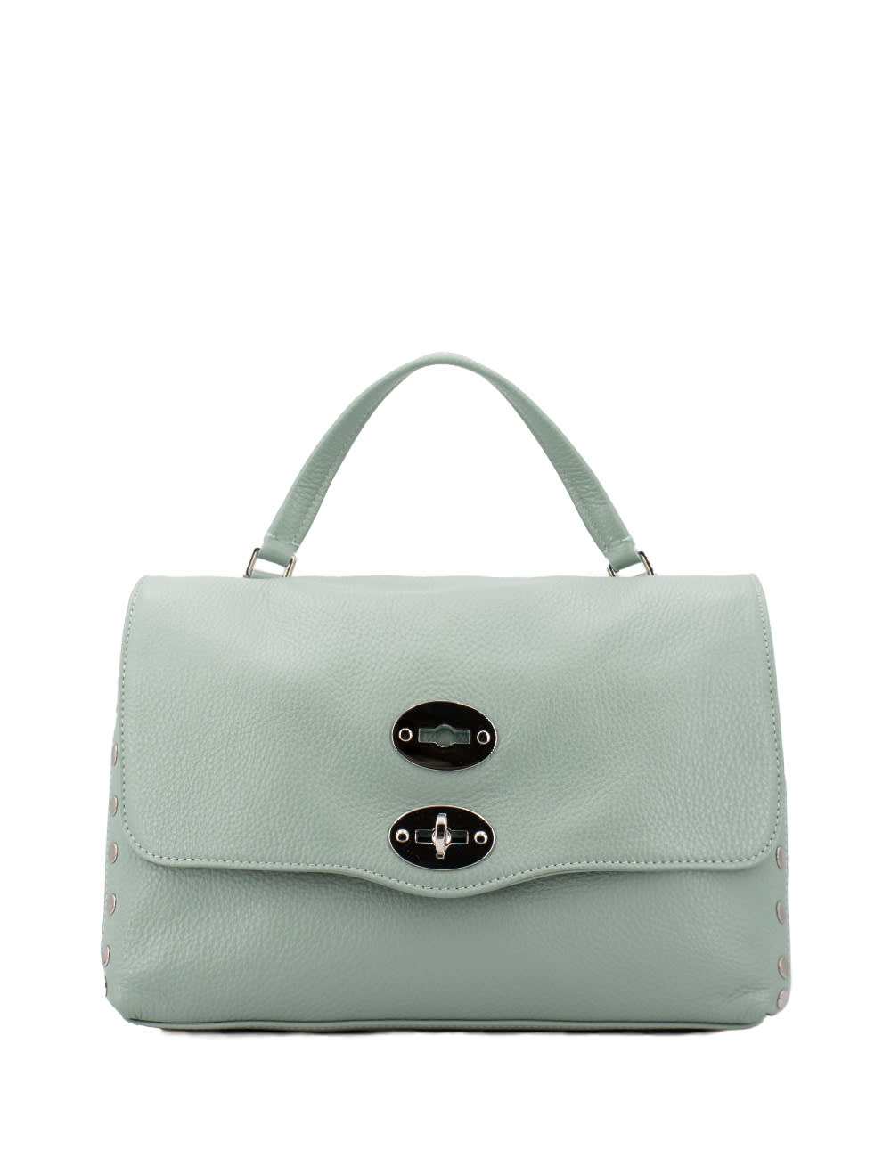 Zanellato Soft Leather Bag That Can Be Carried By Hand Or Over The Shoulder In Green Piperita