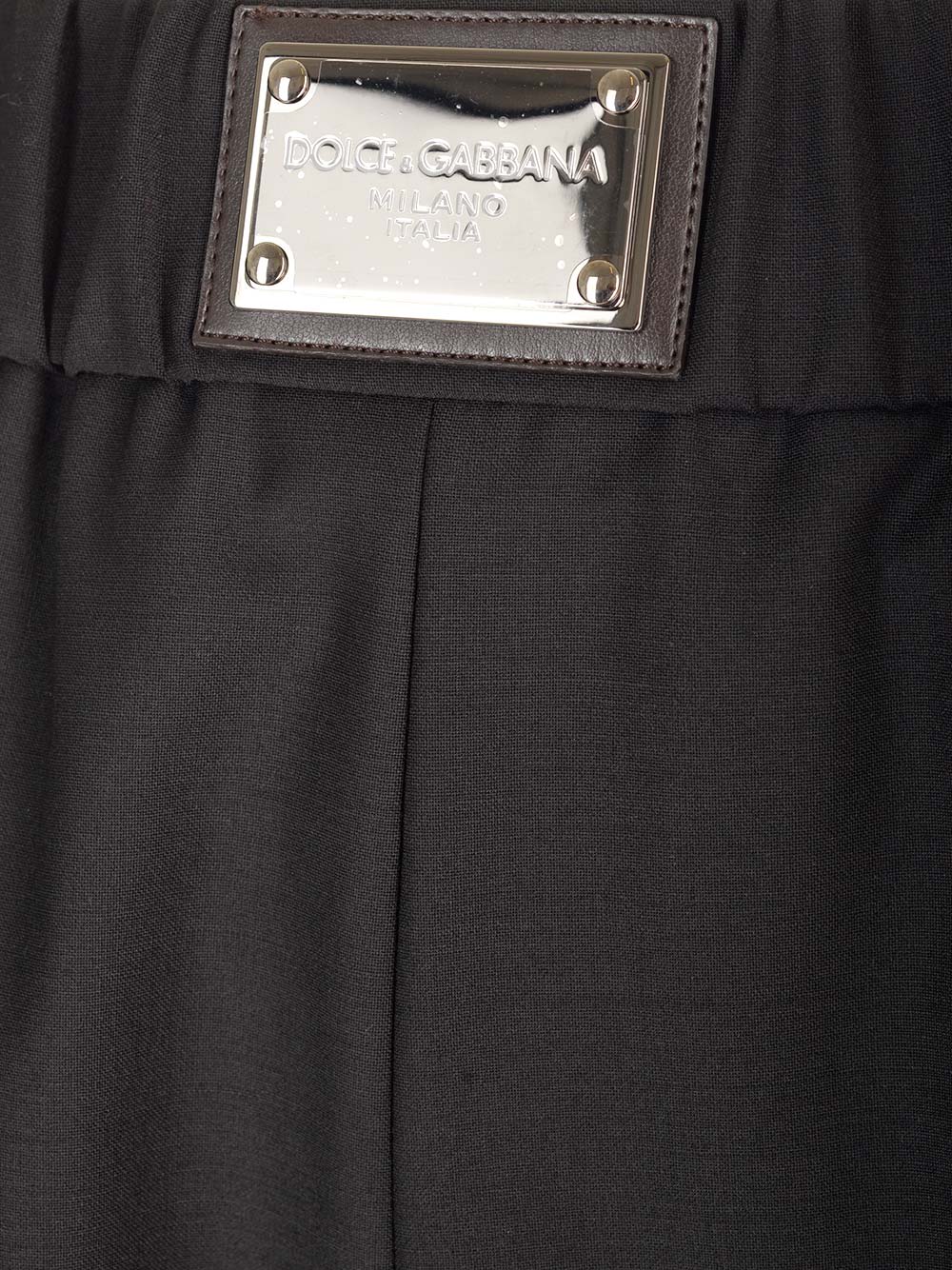 Dolce & Gabbana Wool Trousers In Black