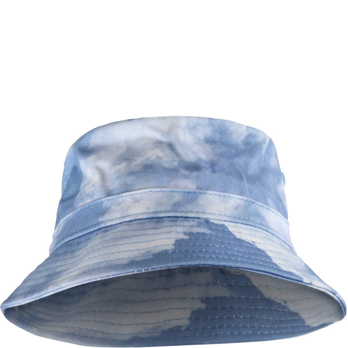 Molo Light Blue siks Bucket Hat For Kids With Clouds