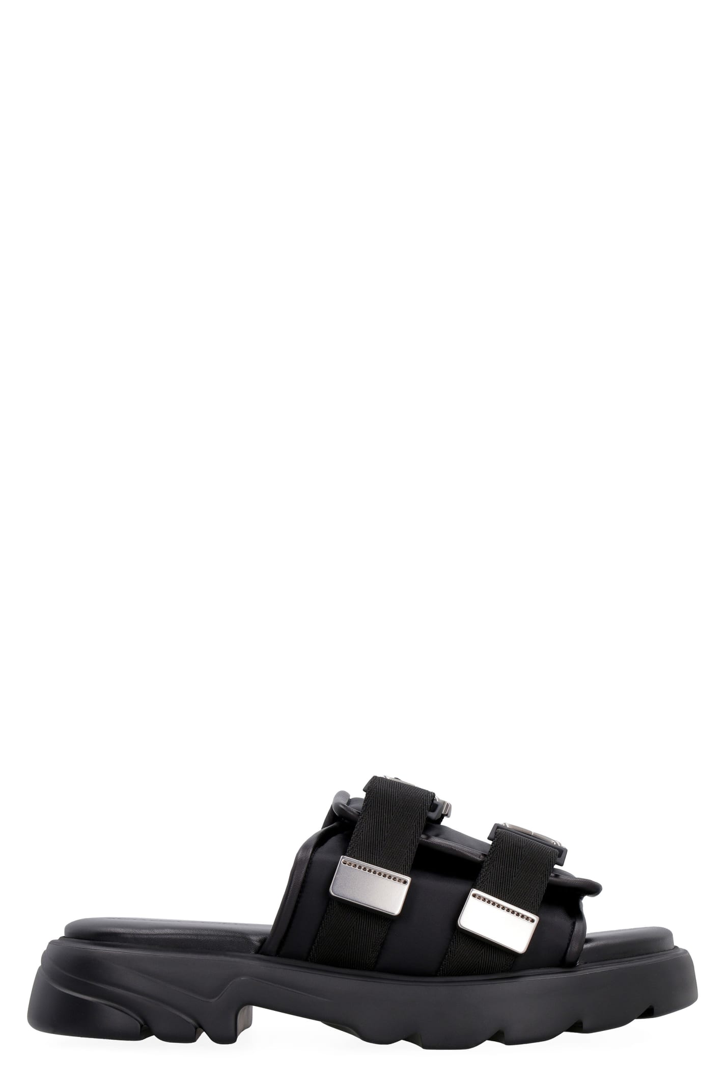 Shop Bottega Veneta Flash Technical Fabric Sandal In Black