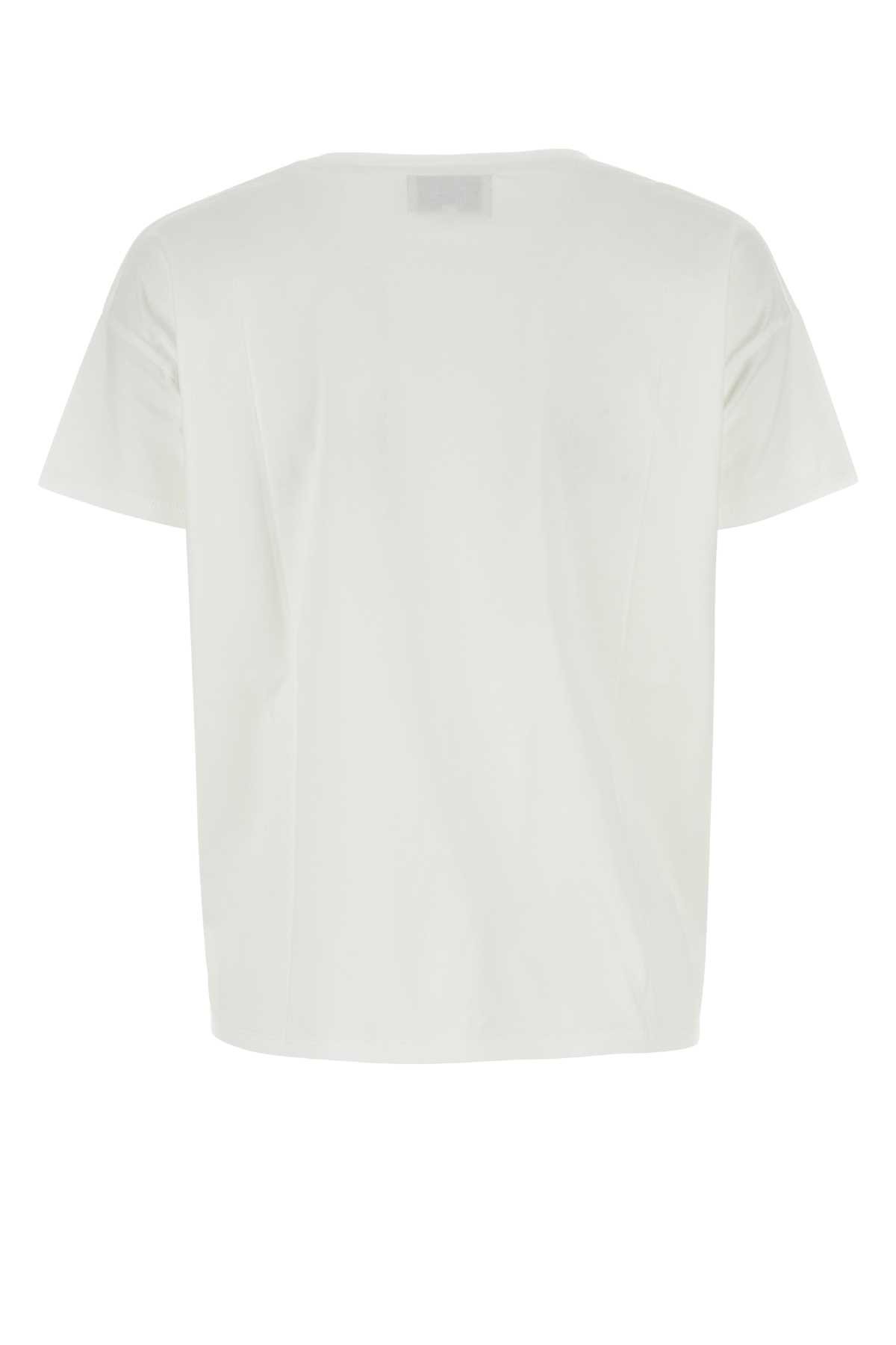 Loulou Studio White Cotton Basiluzzo Oversize T-shirt