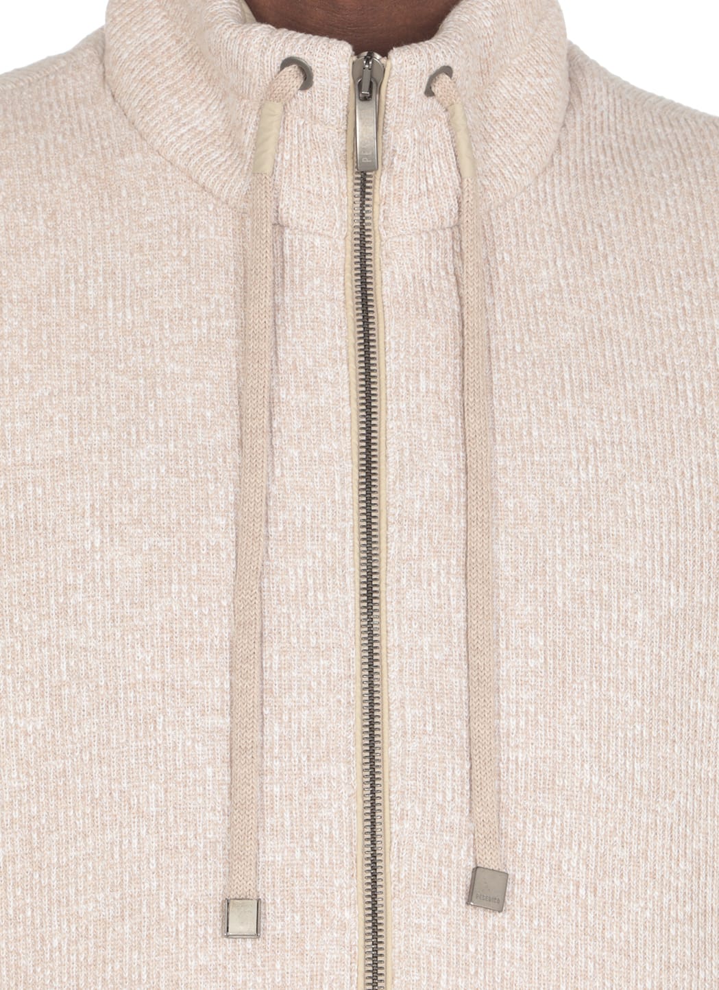 Shop Peserico Cotton Gilet In Beige