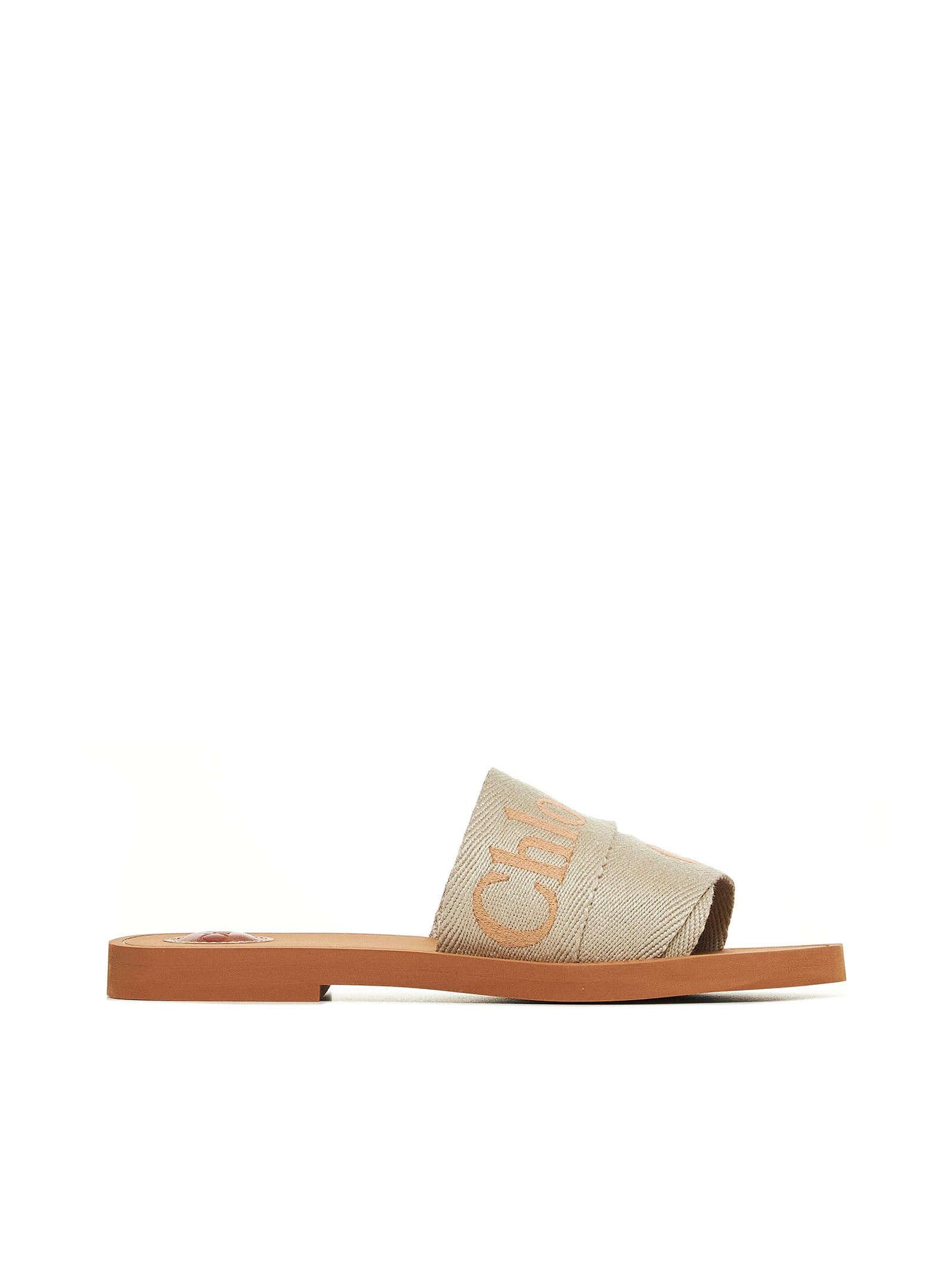 Shop Chloé Sandals In Vintage Khaki