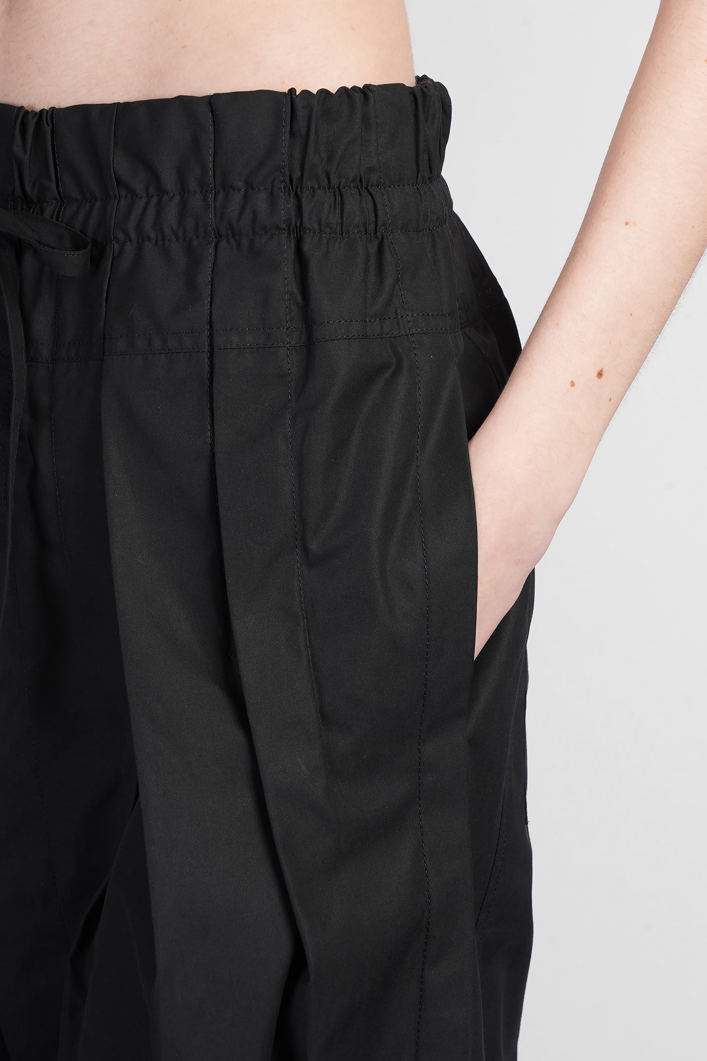 Jil Sander Trousers 68 Pants In Black Cotton | ModeSens