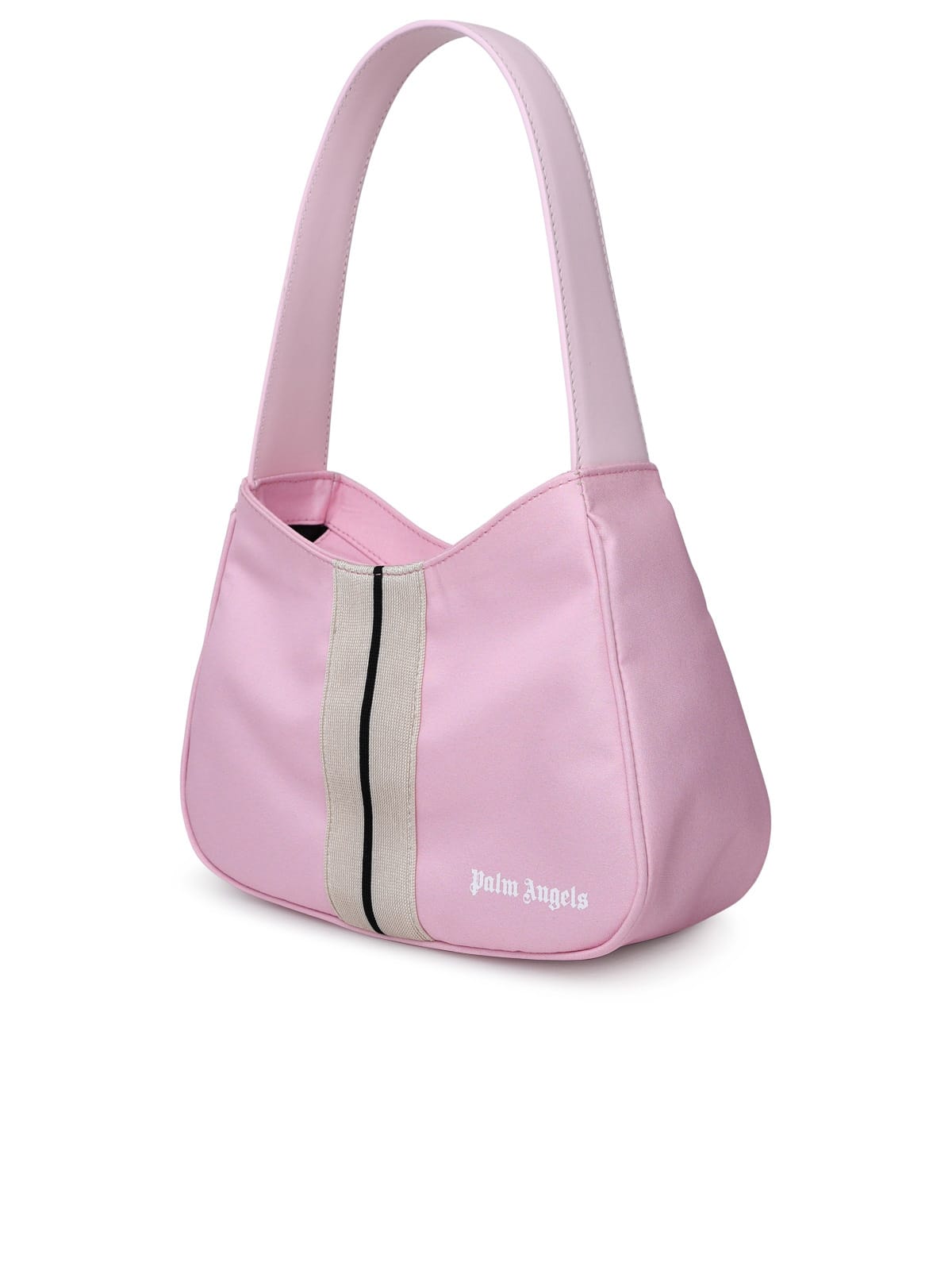 Shop Palm Angels Venice Pink Nylon Hobo Bag