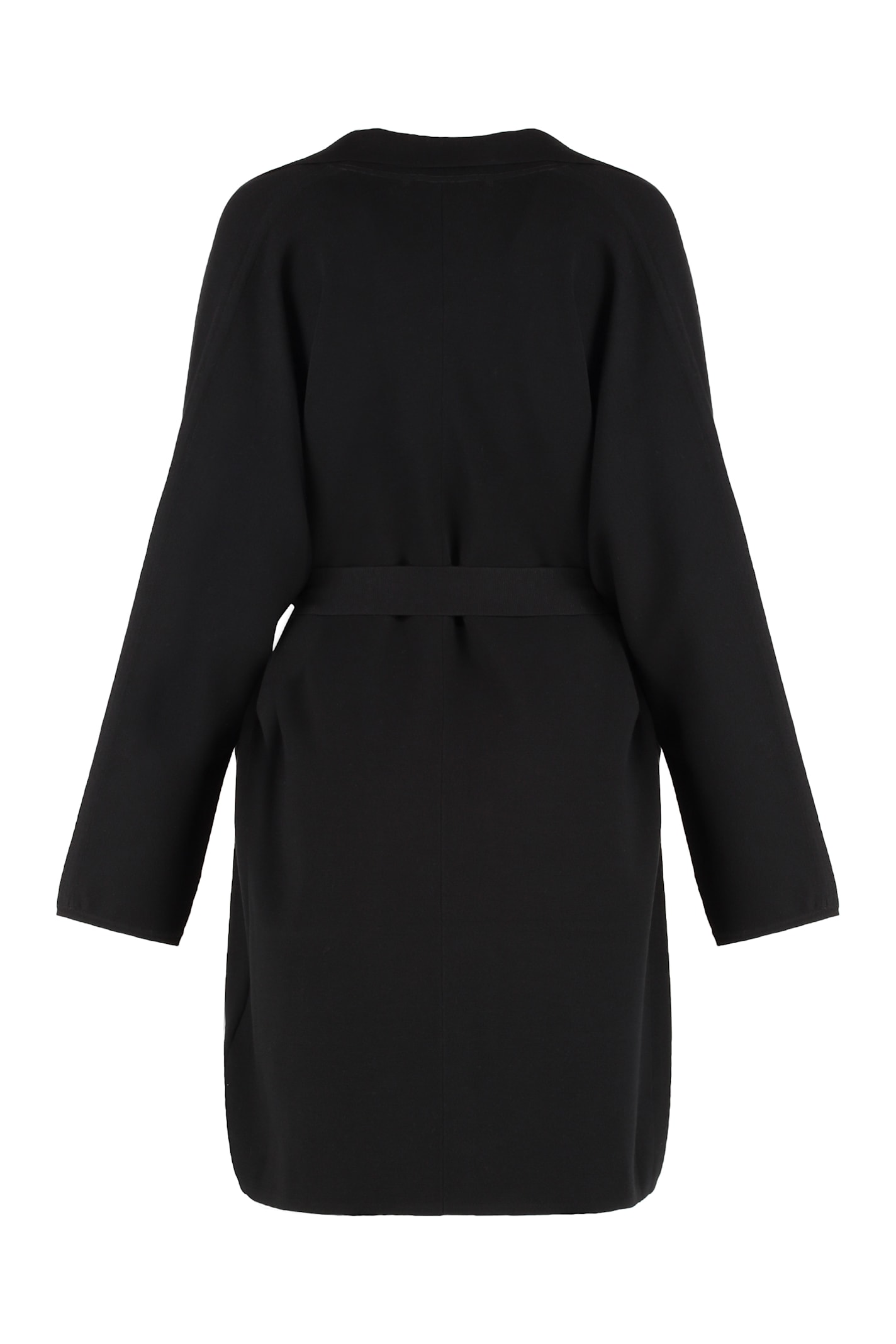 Max Mara Tony Long-sleeved Coat In Black