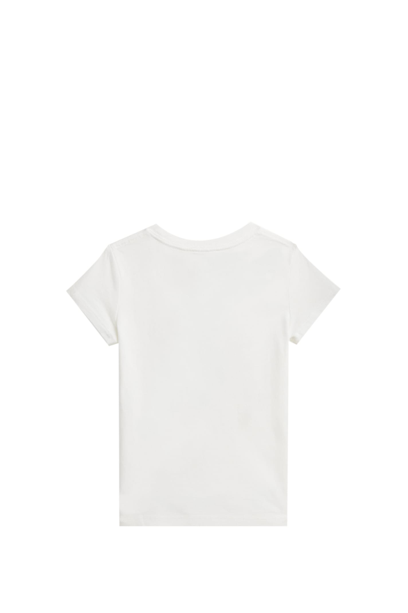 Shop Ralph Lauren Bear Polo T-shirt In Cotton Jersey In White