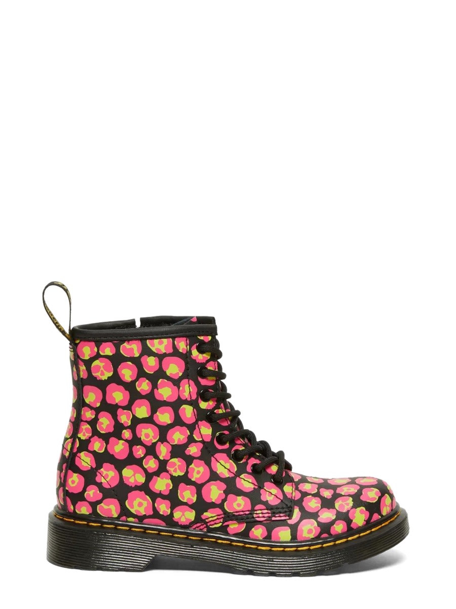 Shop Dr. Martens' Lace Boots 1460 Leopard In Multicolour