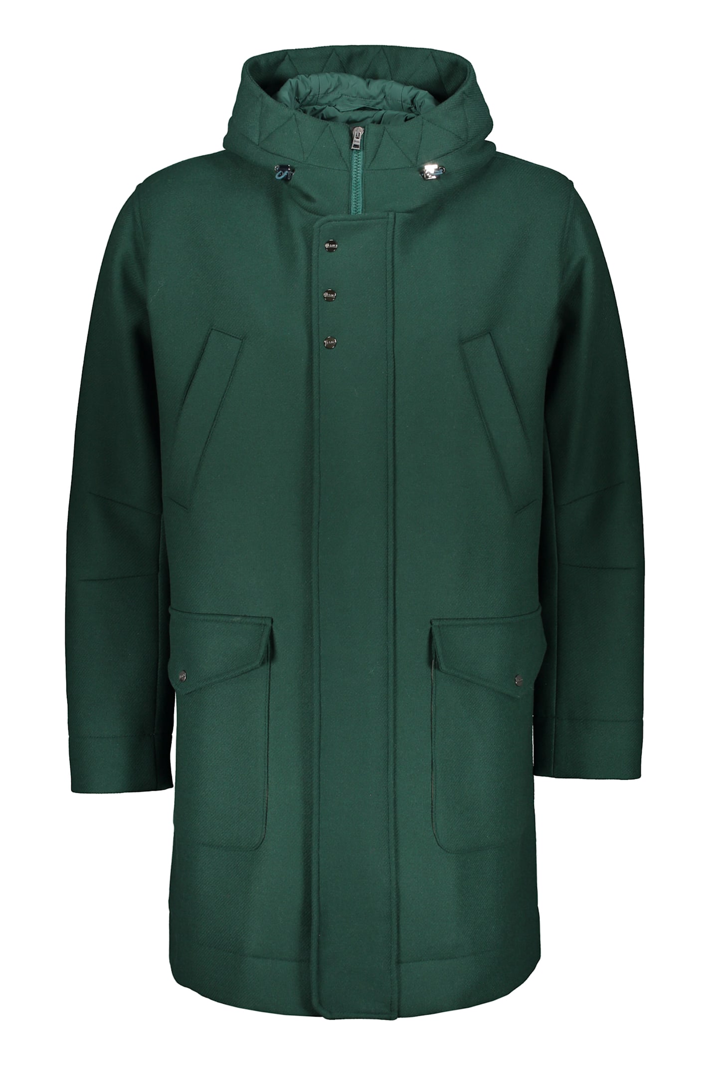 Herno Dark Green Jacket Elegant And Functional In Green