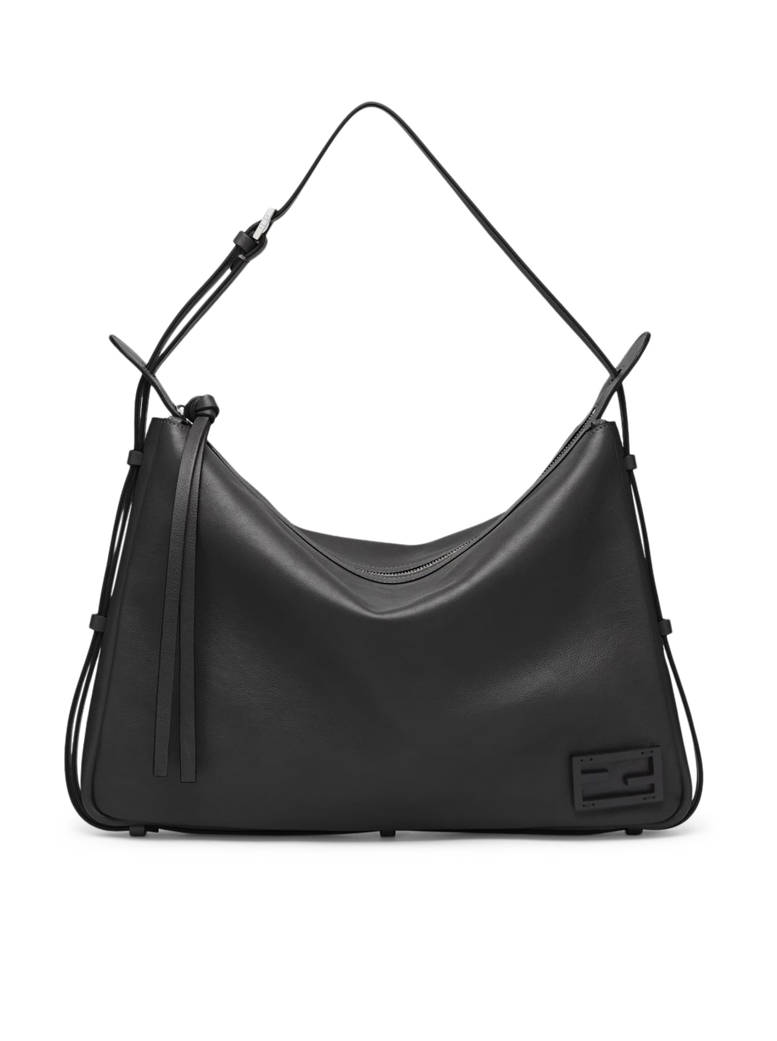 Shop Fendi Simply L Vit.corv In Black Puvibr