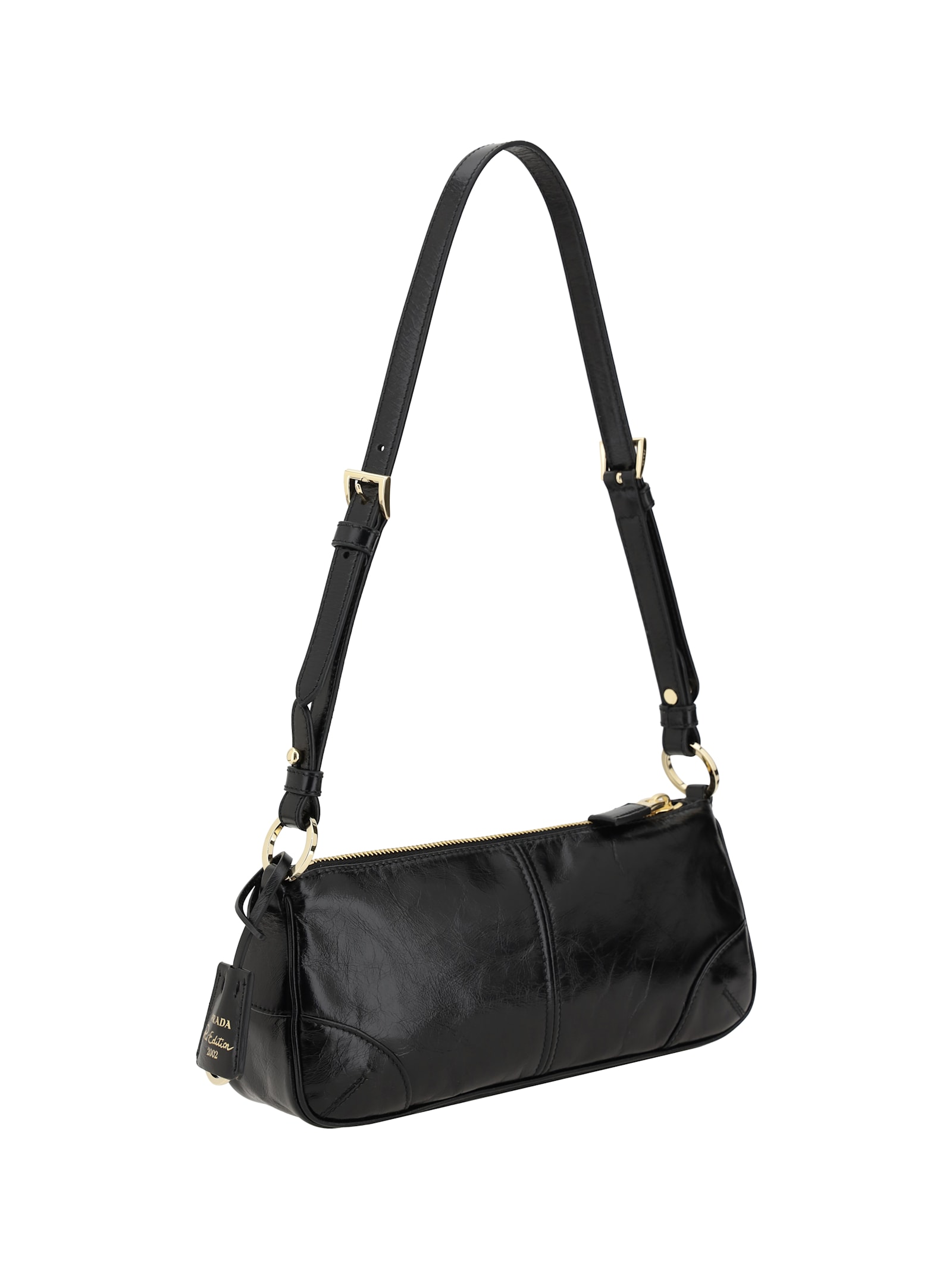 Prada Re Edition 2002 Medium Leather Shoulder Bag In Brown
