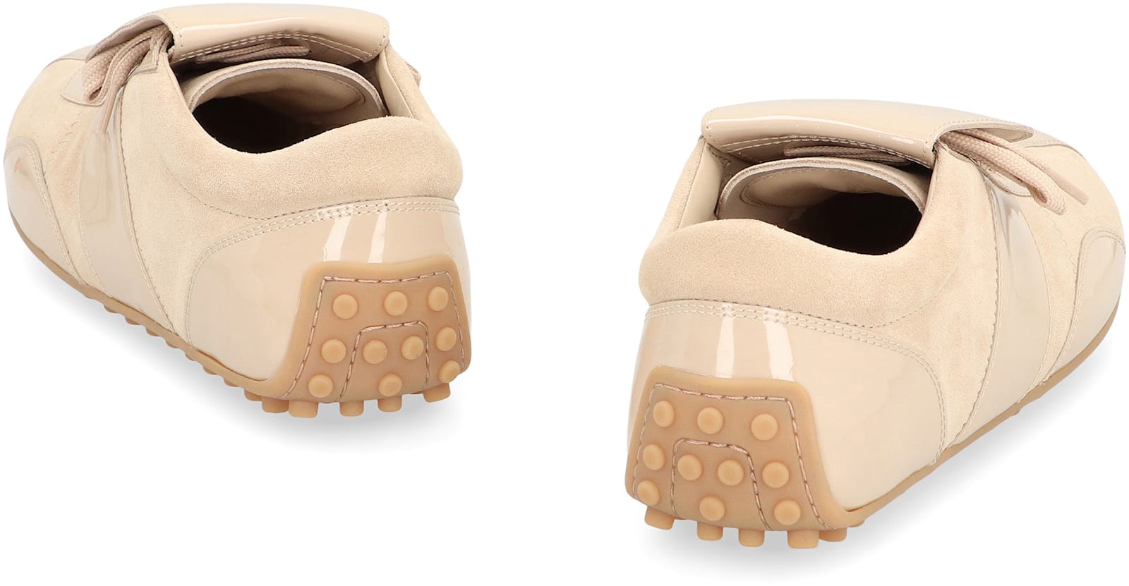 Tod's Tods T-marathon Suede Sneakers In Beige