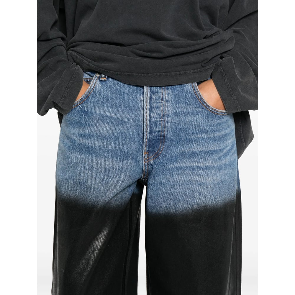 Alexander Wang Blue Denim Women In Black