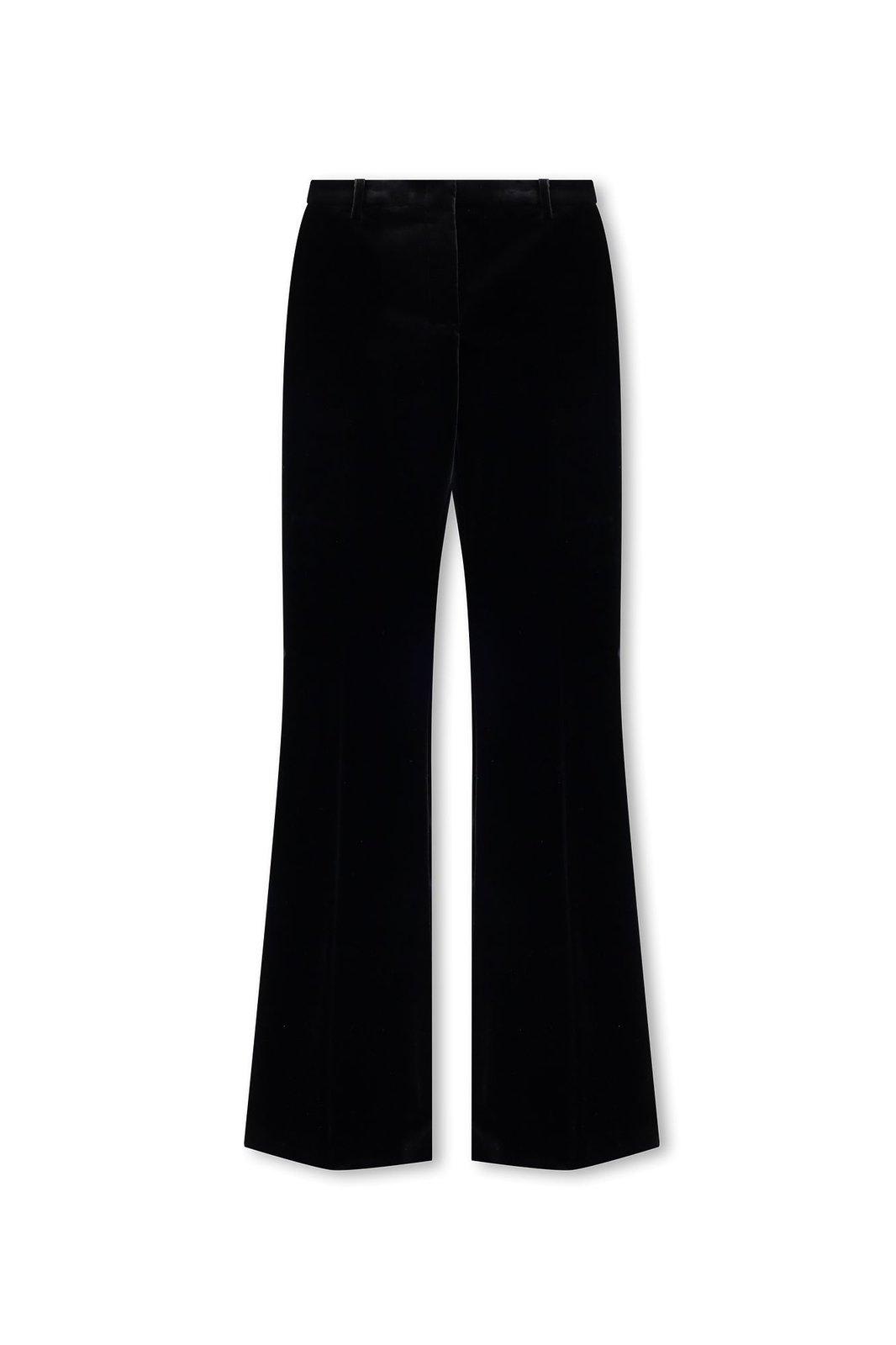 Etro Mid-rise Flared-leg Trousers In Black