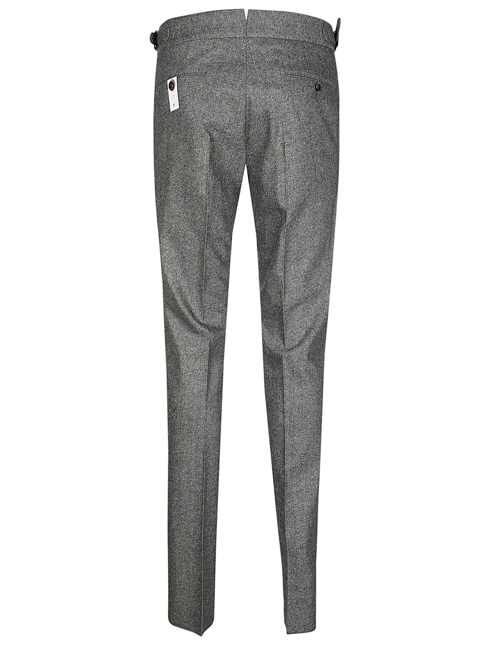 Shop Pt Torino Slim Adj Pant In Grigio Azzurro