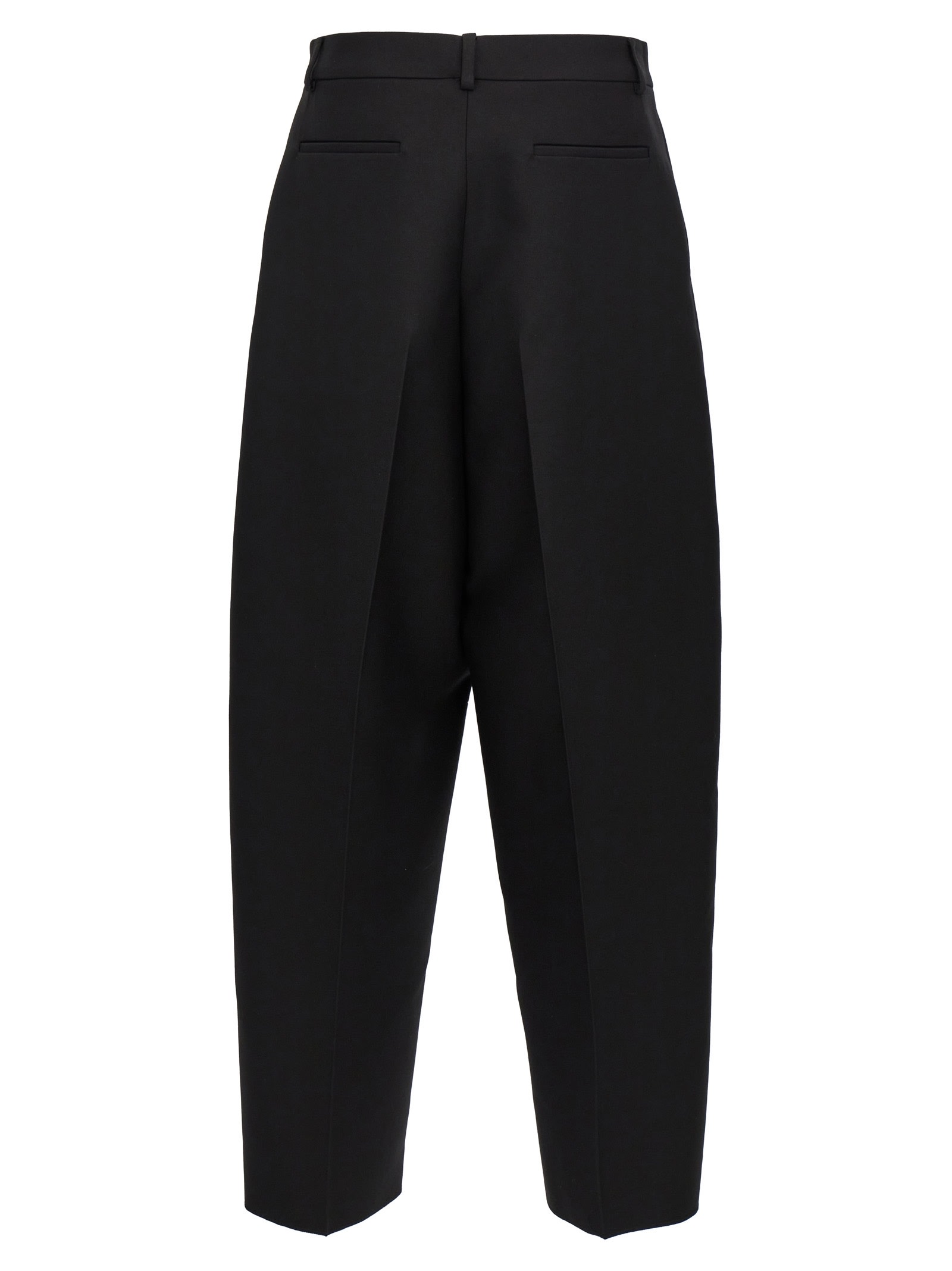 Valentino Formal Trousers With Pockets And Pleats In Nero