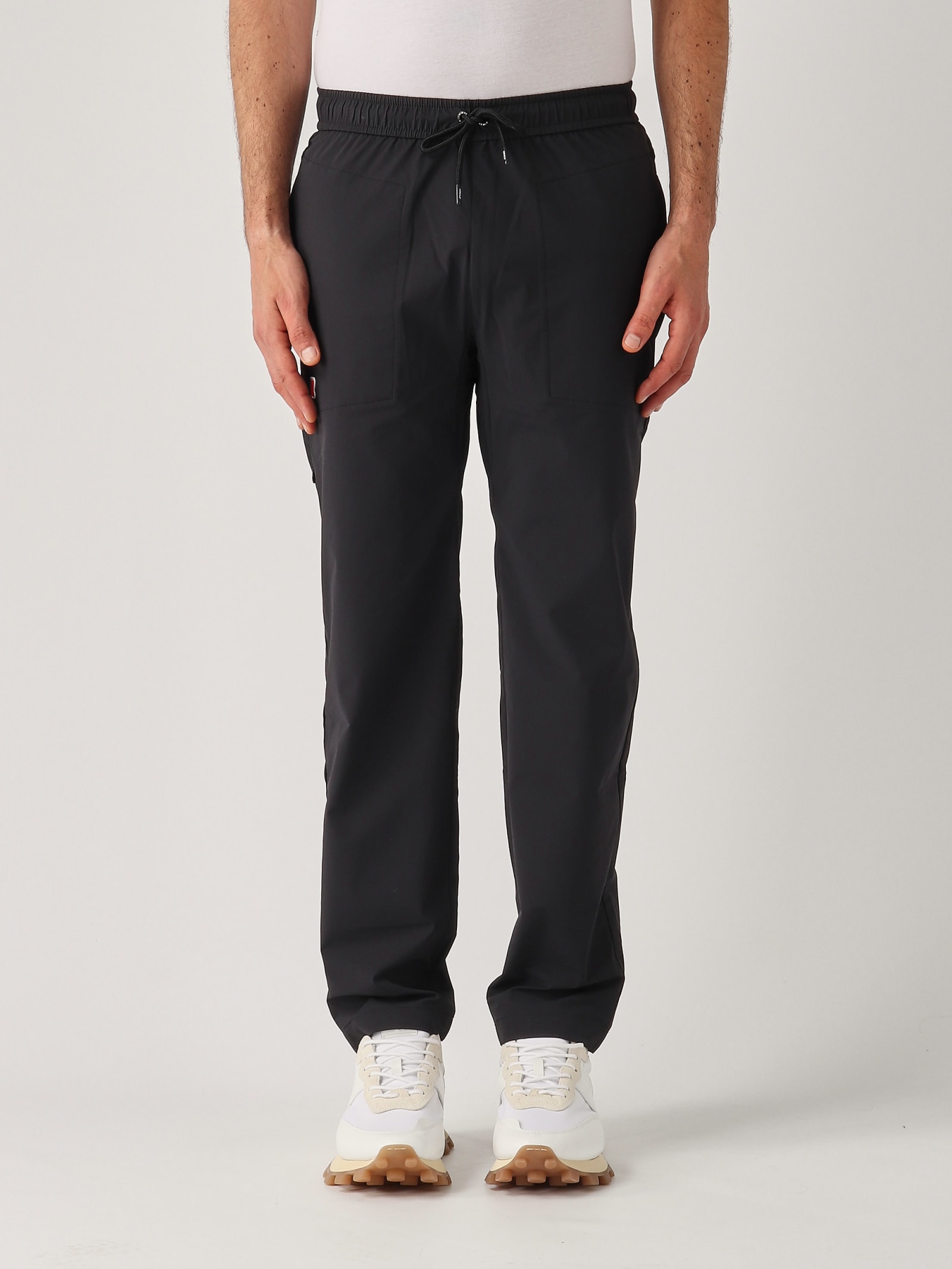 Shop K-way Med Travel Trousers In Nero