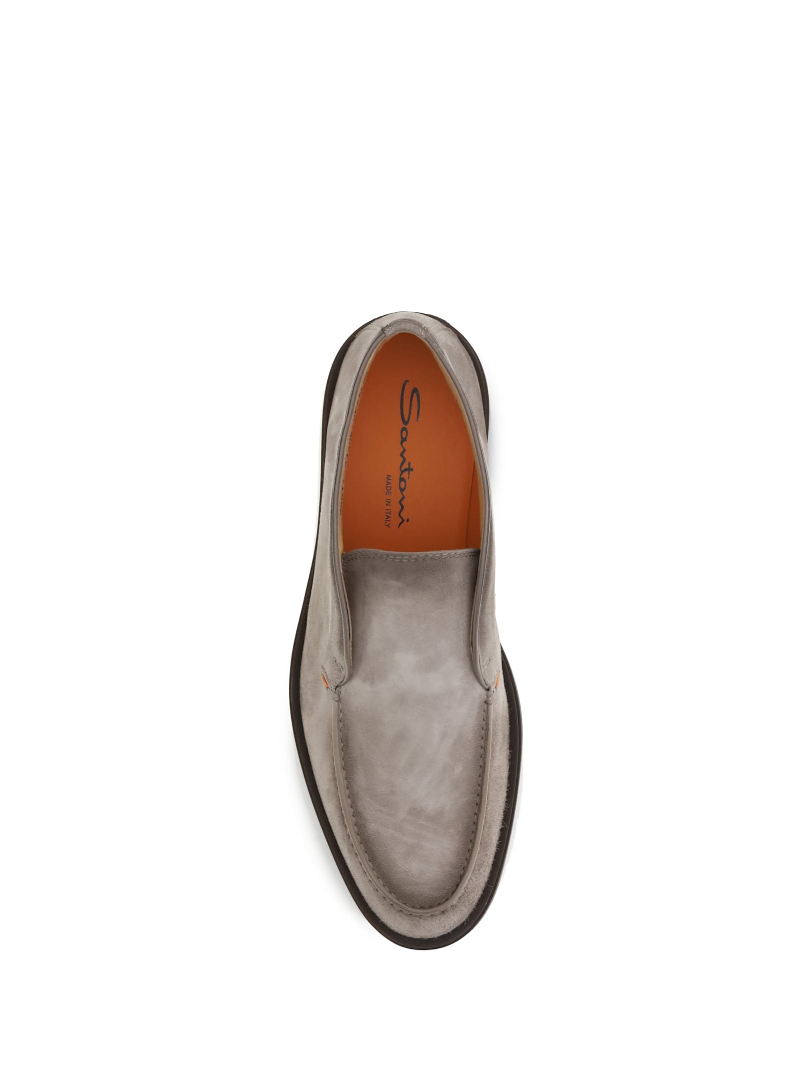 Santoni Suede Leather Desert Boot In Multi