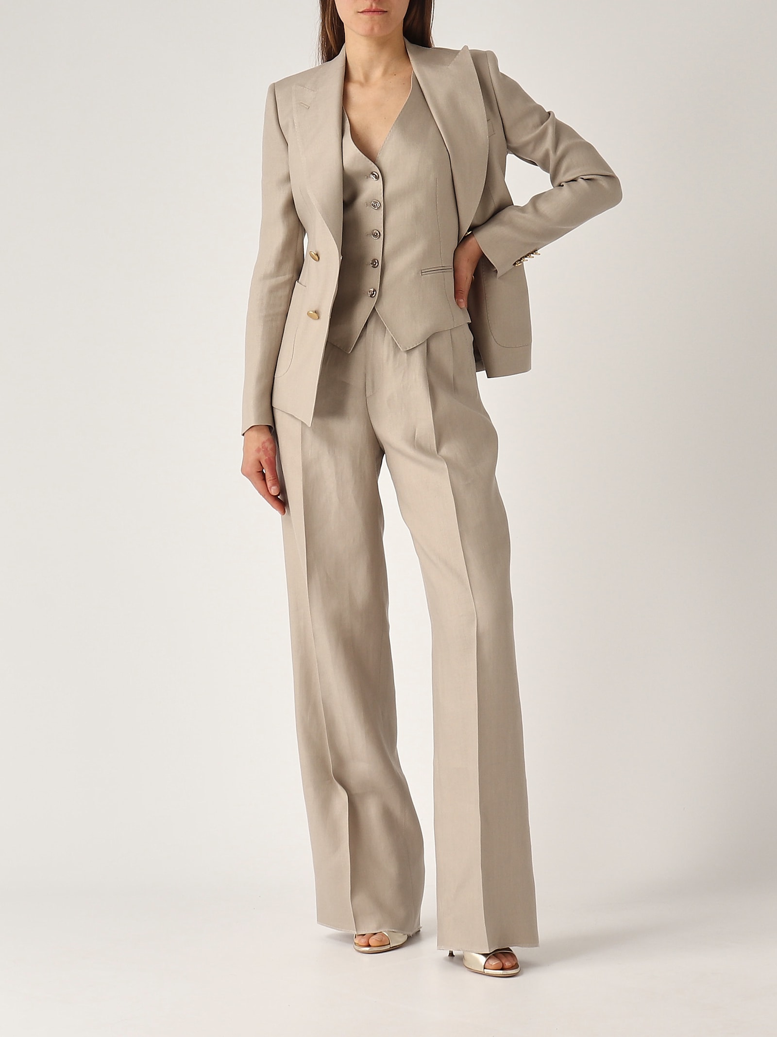 Tagliatore P-ebony Trousers In Neutral
