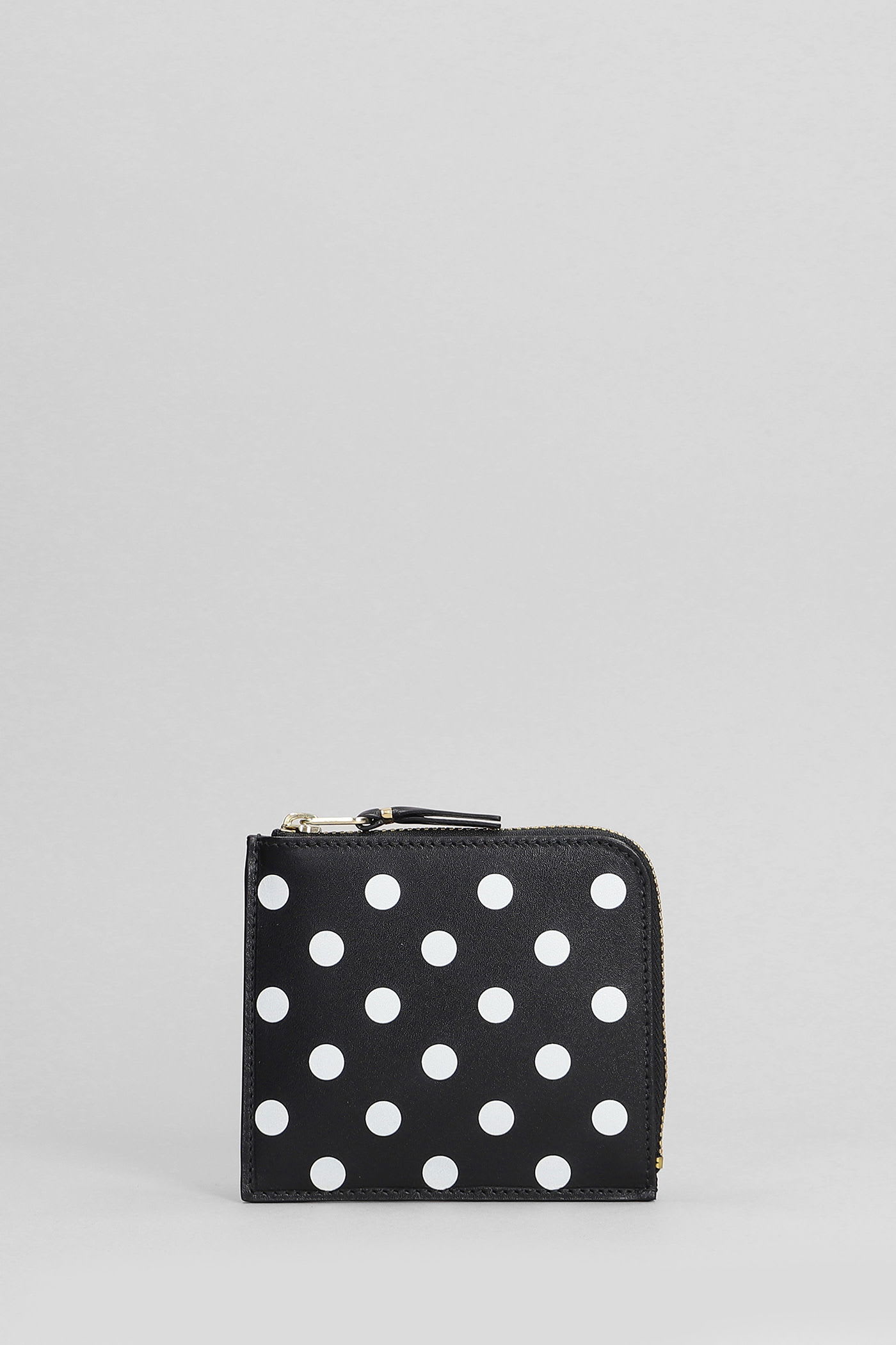 Comme Des Garçons Wallet In Black Leather In Black