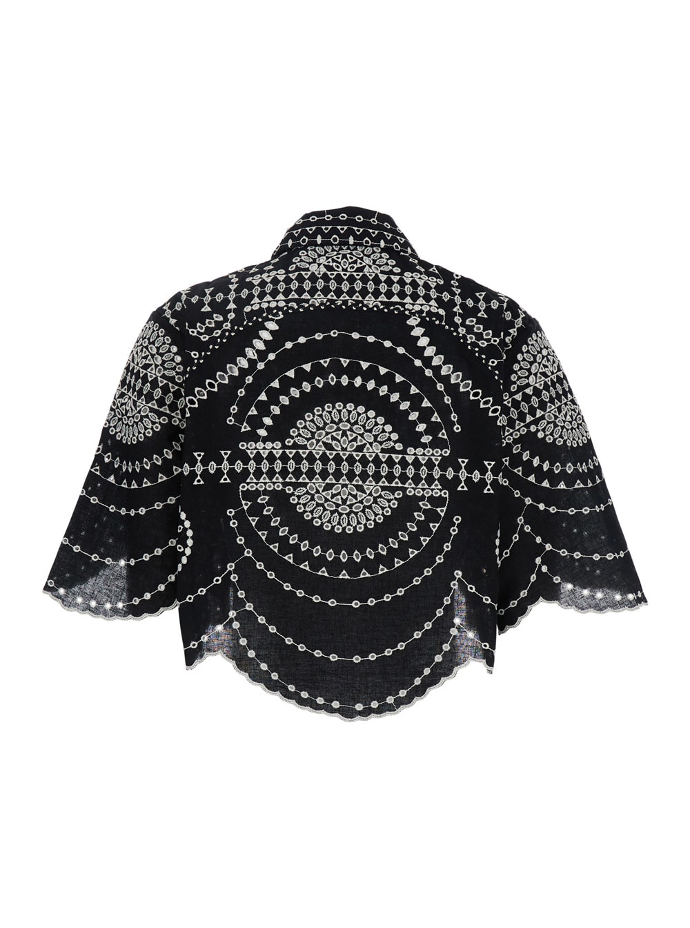 Charo Ruiz Short-sleeved Blouse In Black