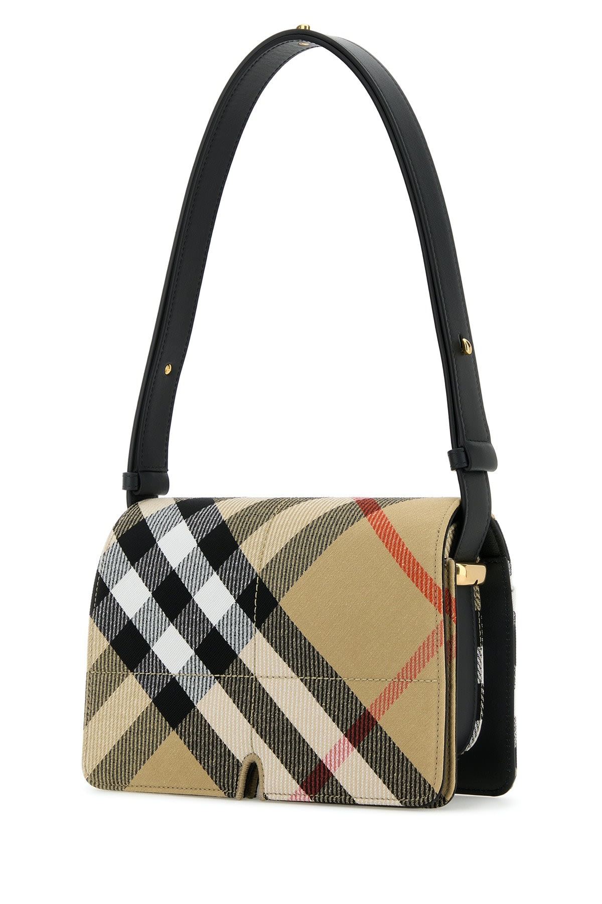 Shop Burberry Ll Snip Shoulder Bag Cj1 In Sandipcheck