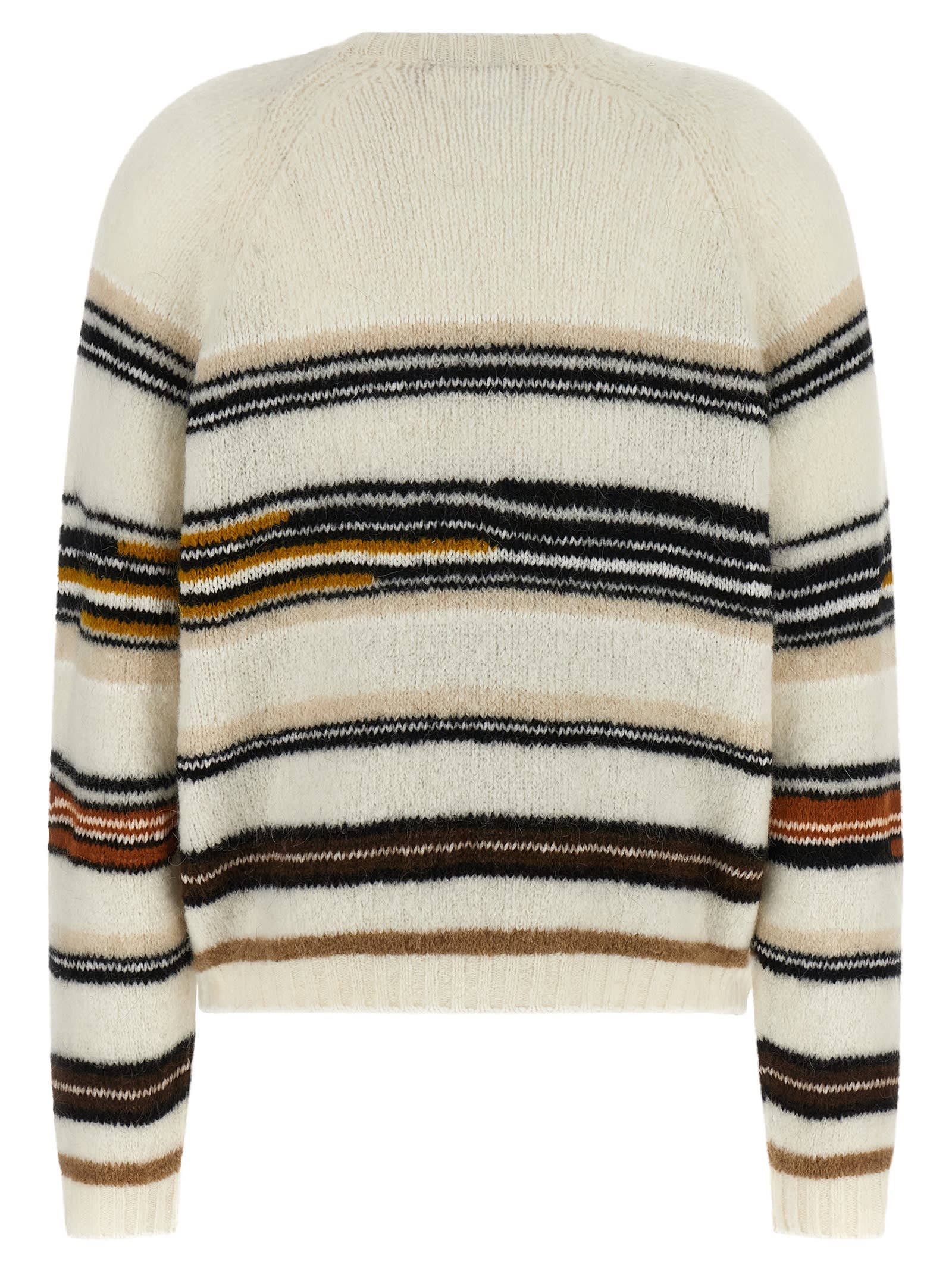 Missoni Stripes Intarsia Sweater Sweaters And Cardigans White In Multi