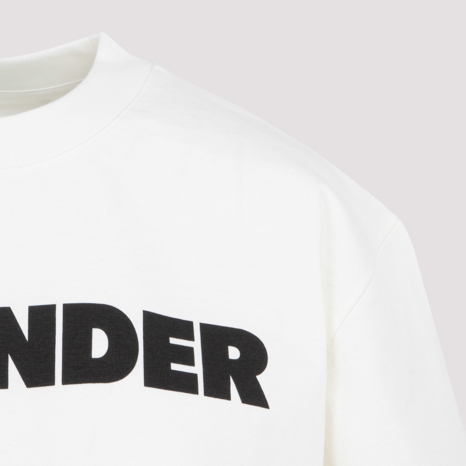 Shop Jil Sander Logo T-shirt In Porcelain