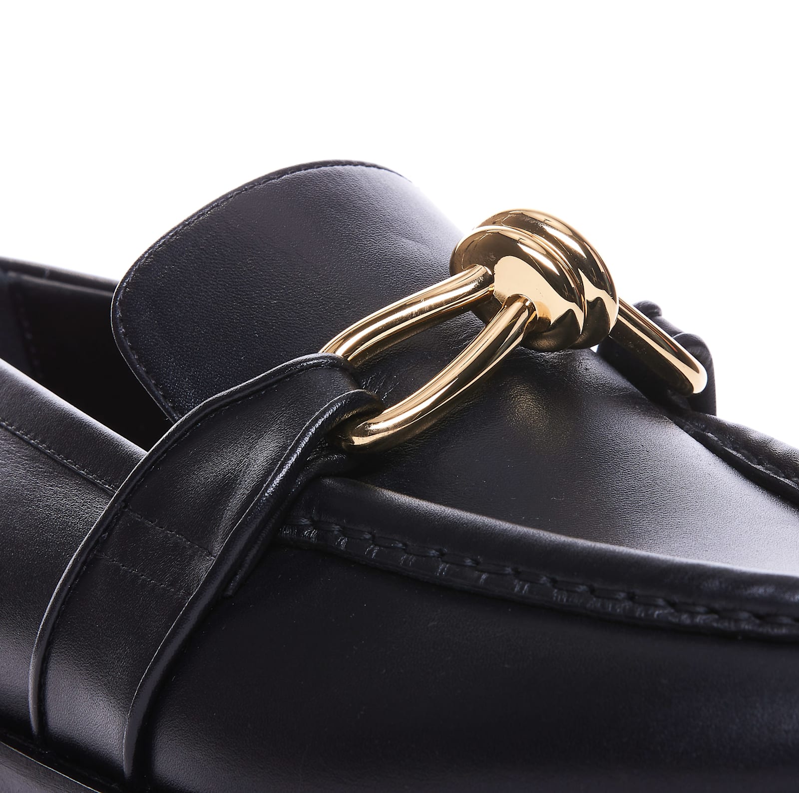 Shop Bottega Veneta Astaire Loafers In Black